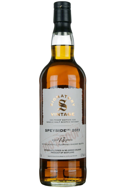 Speyside (M) 2011 - 13 Year Old Signatory Vintage 100 Proof