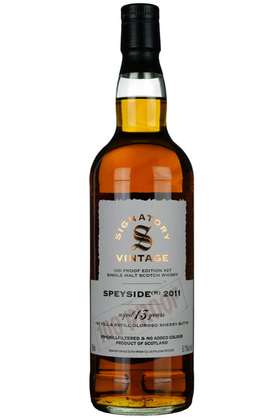 Speyside (M) 2011 - 13 Year Old Signatory Vintage 100 Proof