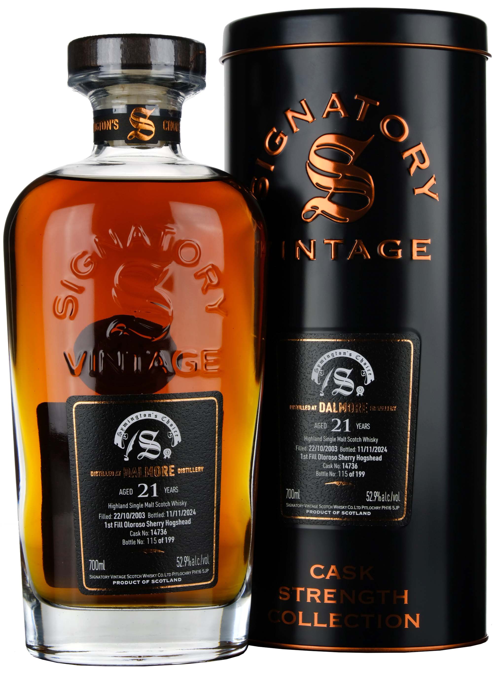 Dalmore 2003-2024 | 21 Year Old Signatory Vintage Symington's Choice Single Cask 14736