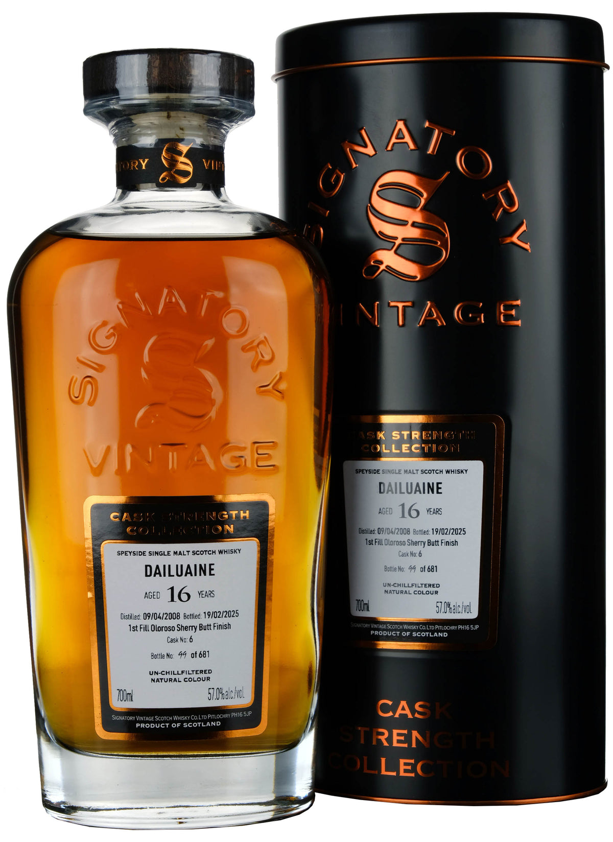 Dailuaine 2008-2025 | 16 Year Old Signatory Vintage Cask Strength Collection Single Cask 6