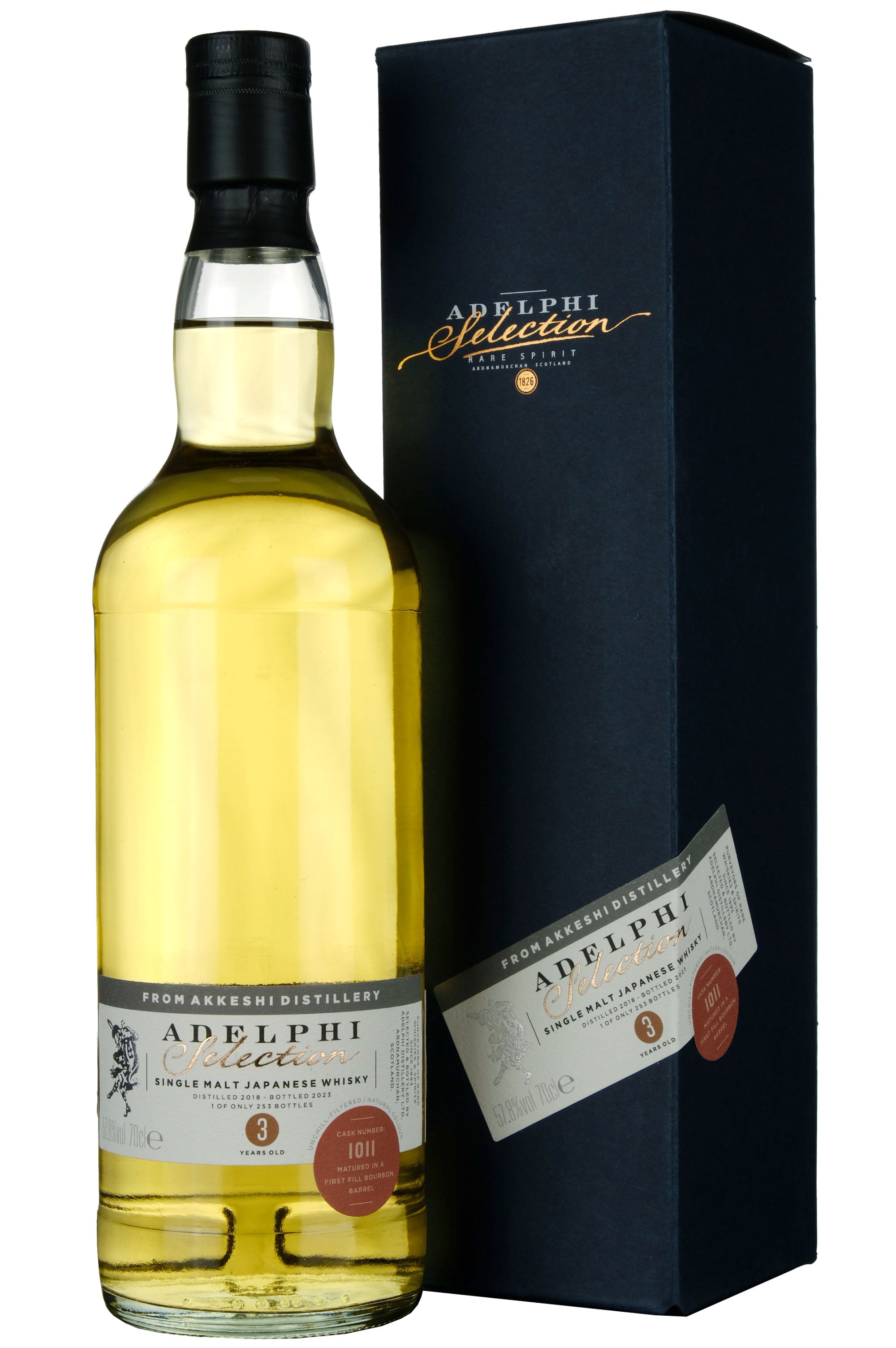 Akkeshi 2018-2023 | 3 Year Old Adelphi Selection Single Cask 1011