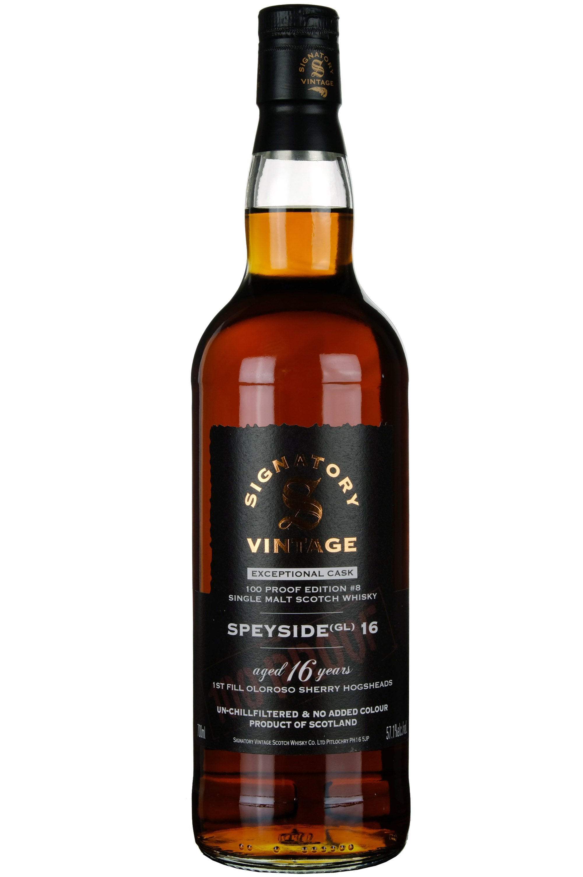 Speyside (GL) 16 Year Old Signatory Vintage Exceptional Cask 100 Proof Edition 8