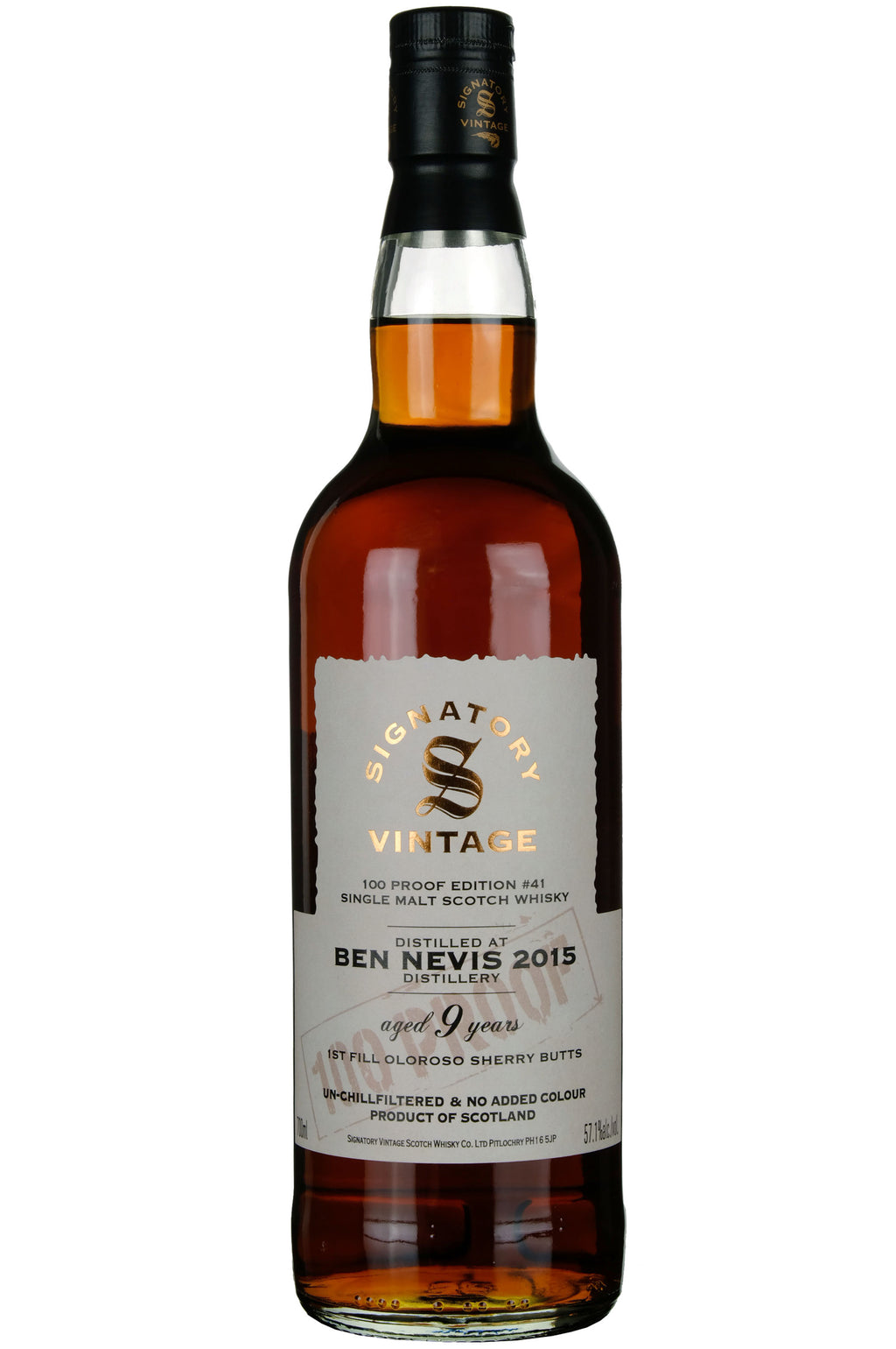 Ben Nevis 2015-2025 | 9 Year Old Signatory Vintage 100 Proof Edition 41 ...