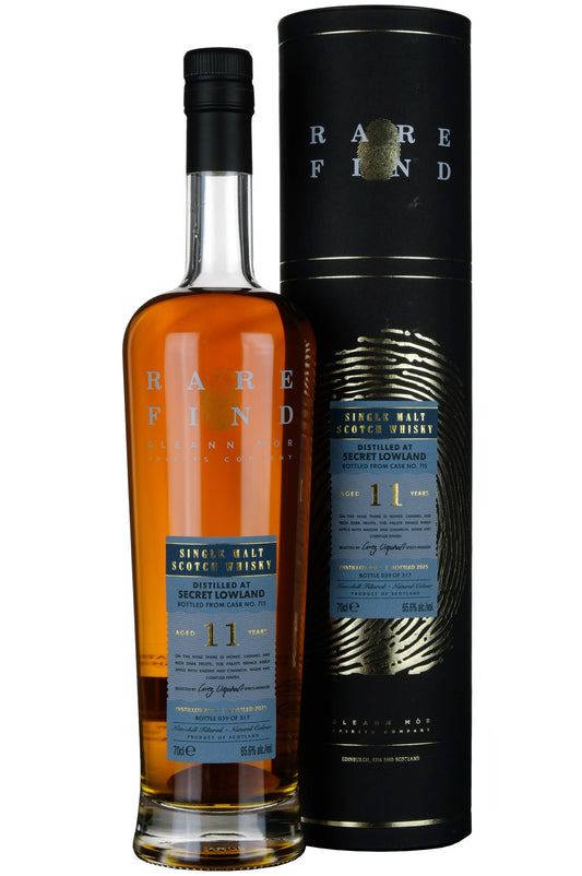 Secret Lowland 2013-2025 | 11 Year Old Gleann Mor Rare Find Single Cask 715