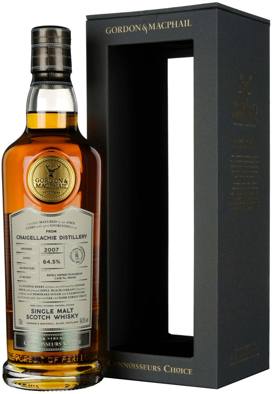 Craigellachie 2007-2024 | 16 Year Old Gordon & MacPhail Connoisseurs Choice Single Cask 900582