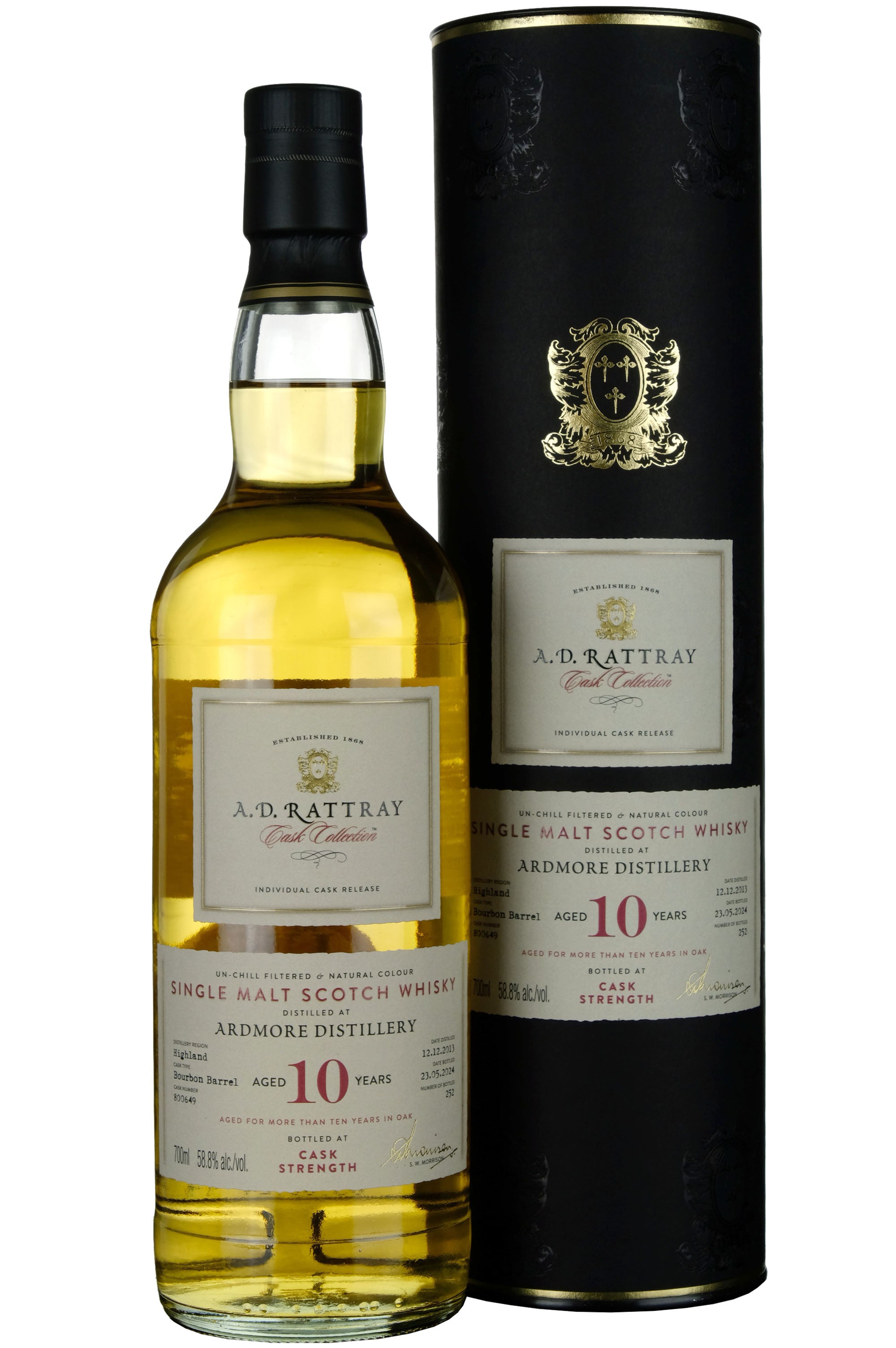 Ardmore 2013-2024 | 10 Year Old A. D. Rattray Cask Collection Single Cask 800649