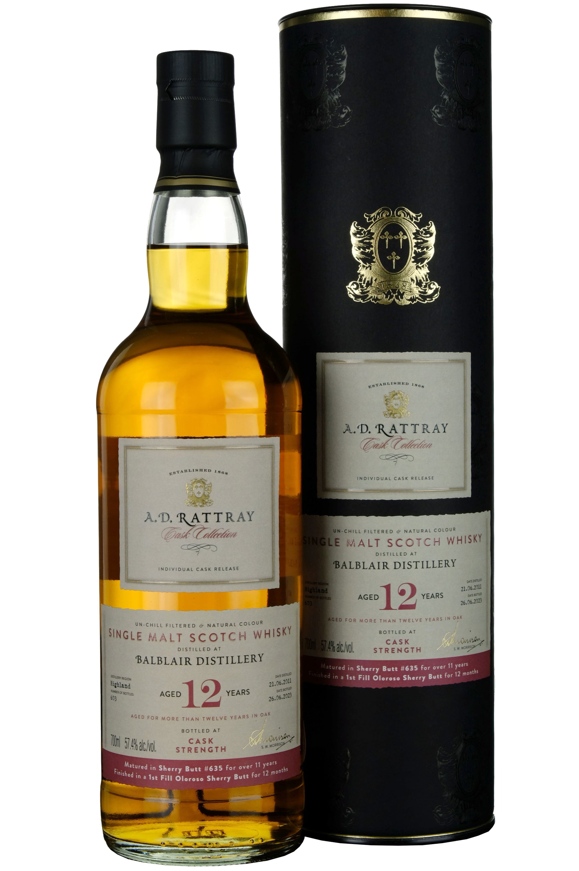 Balblair 2011-2023 | 12 Year Old A. D. Rattray Cask Collection Single Cask 635