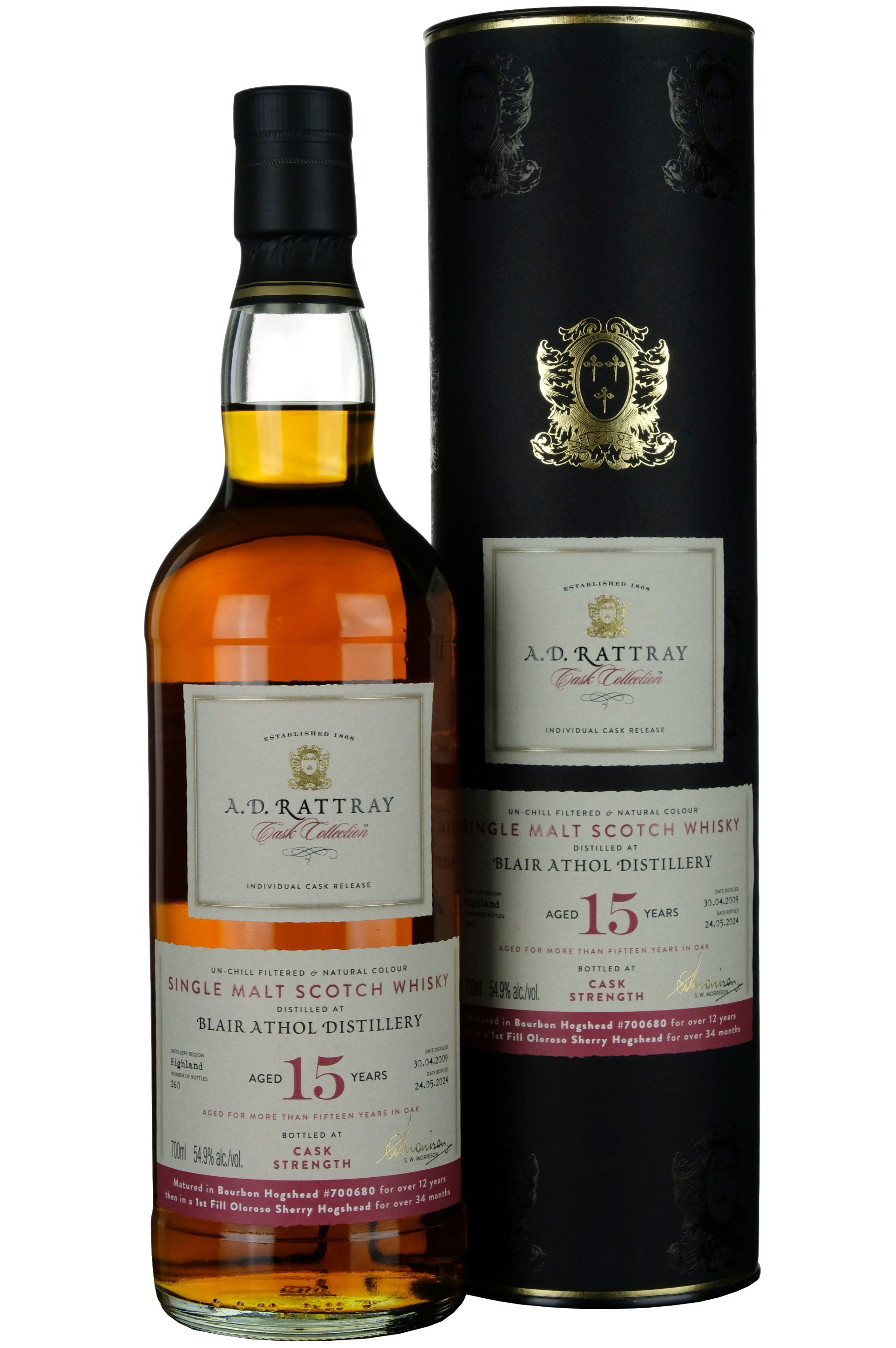 Blair Athol 2009-2024 | 15 Year Old A. D. Rattray Cask Collection Single Cask 700680