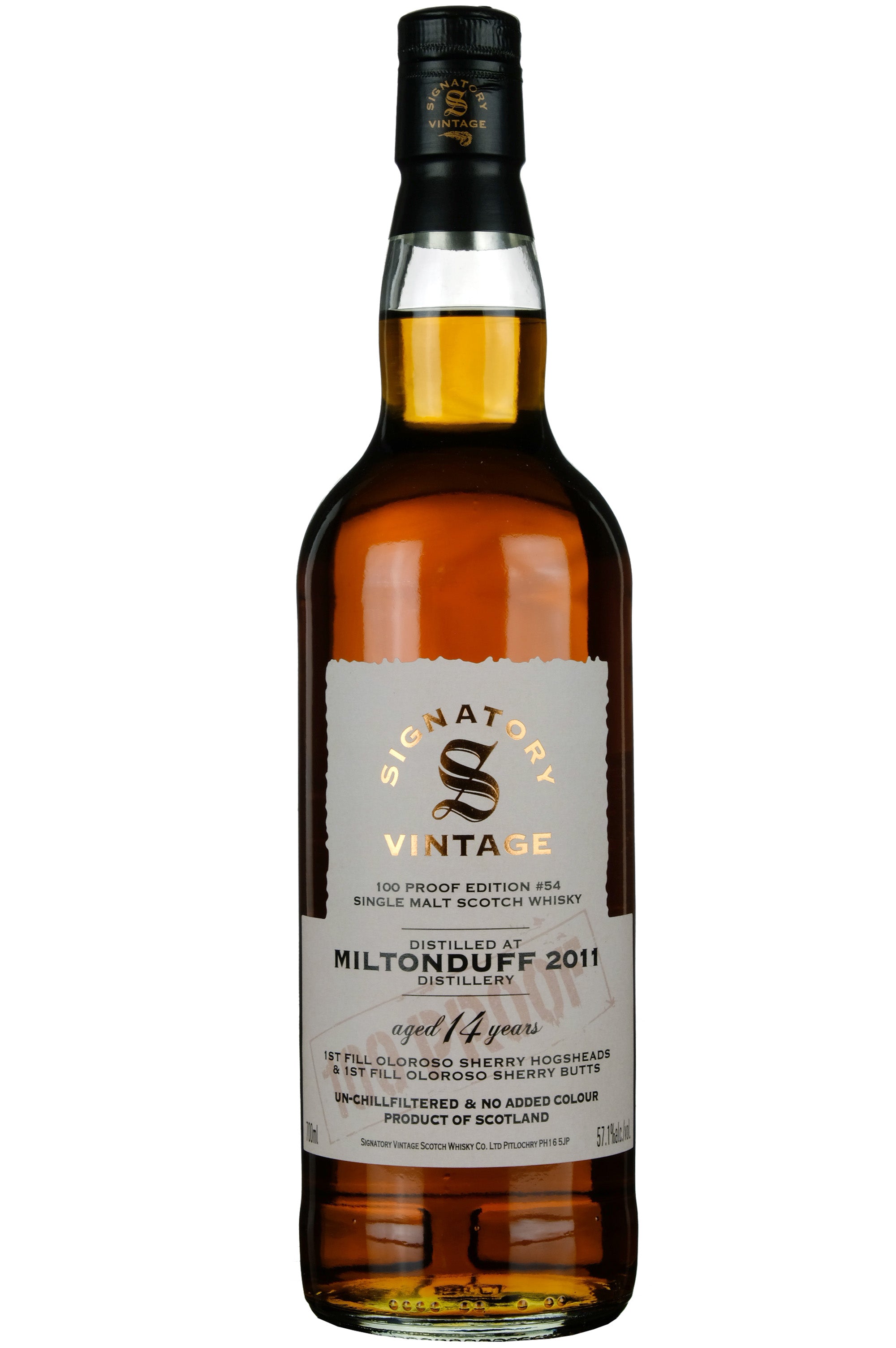Miltonduff 2011-2025 | 14 Year Old Signatory Vintage 100 Proof Edition 54