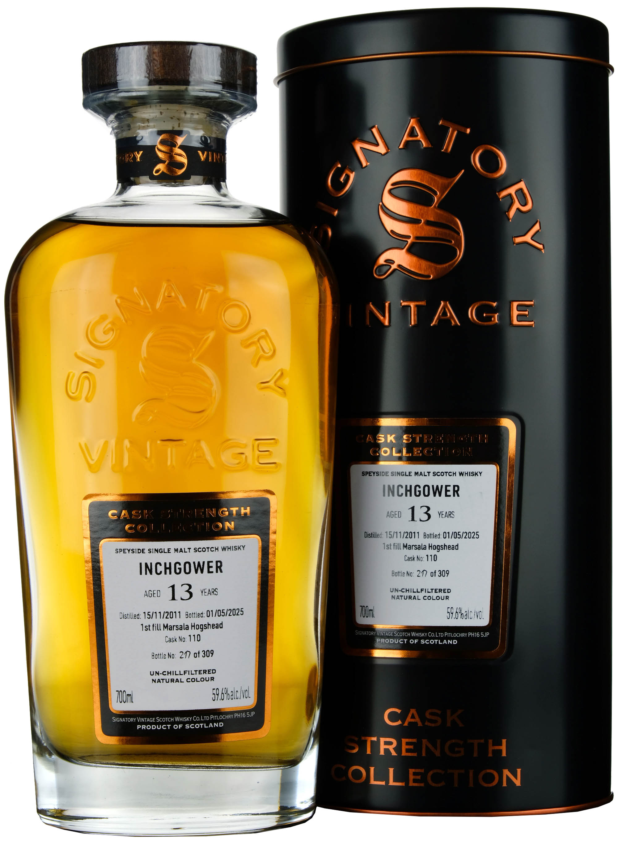 Inchgower 2011-2025 | 13 Year Old Signatory Vintage Cask Strength Collection Single Cask 110