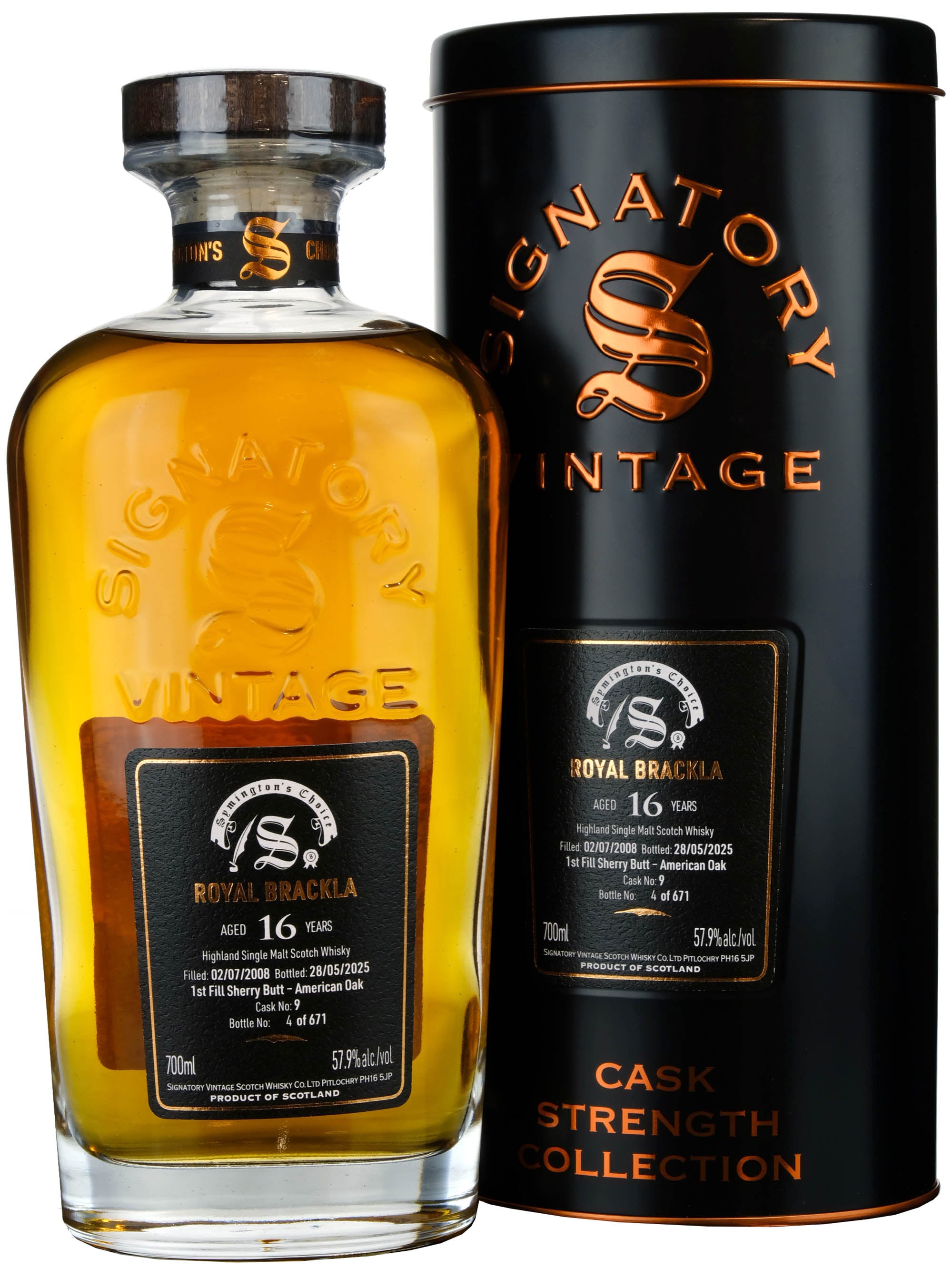 Royal Brackla 2008-2025 | 16 Year Old Signatory Vintage Symington's Choice Single Cask 9