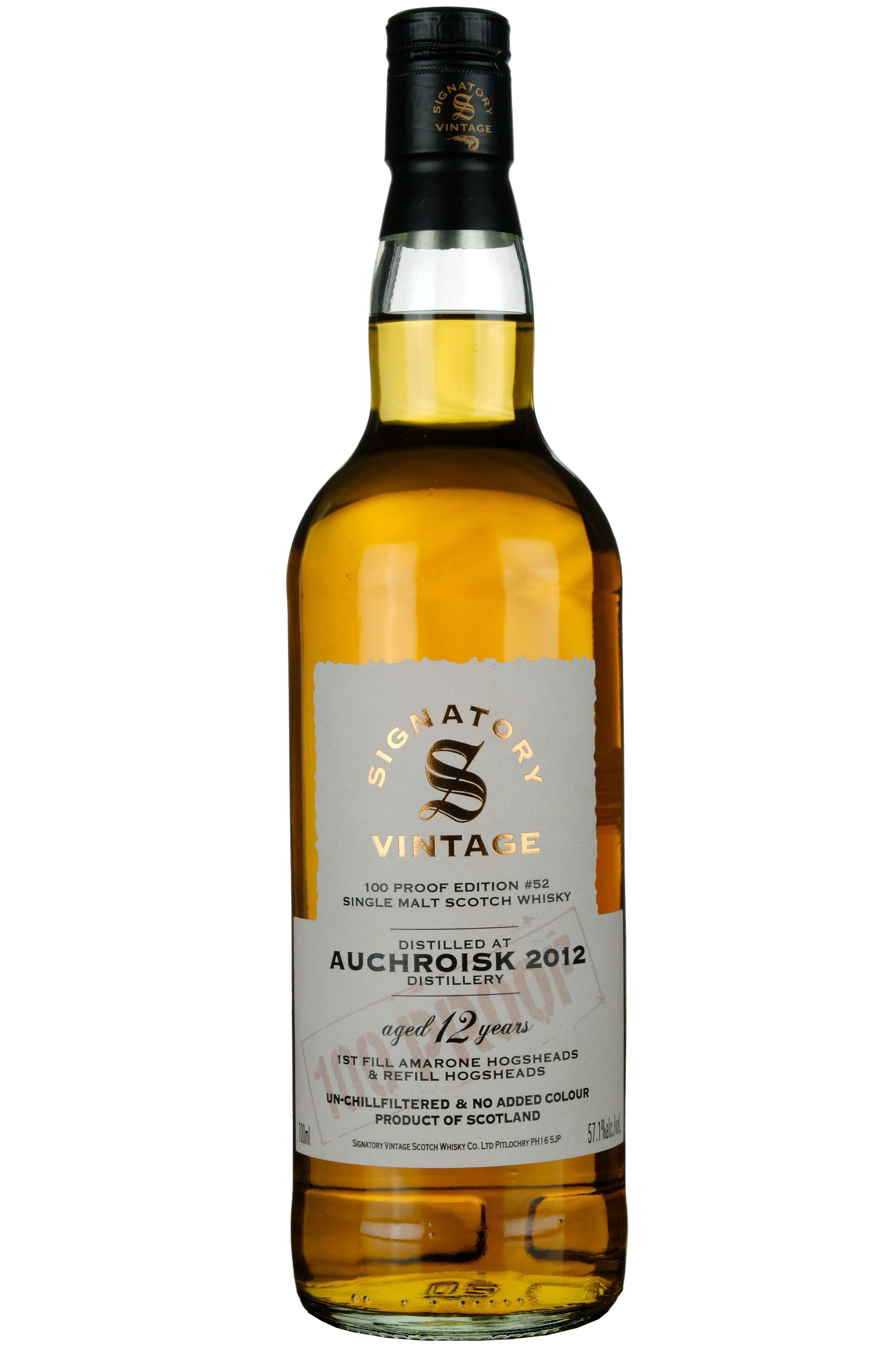 Auchroisk 2012-2025 | 12 Year Old Signatory Vintage 100 Proof Edition 52