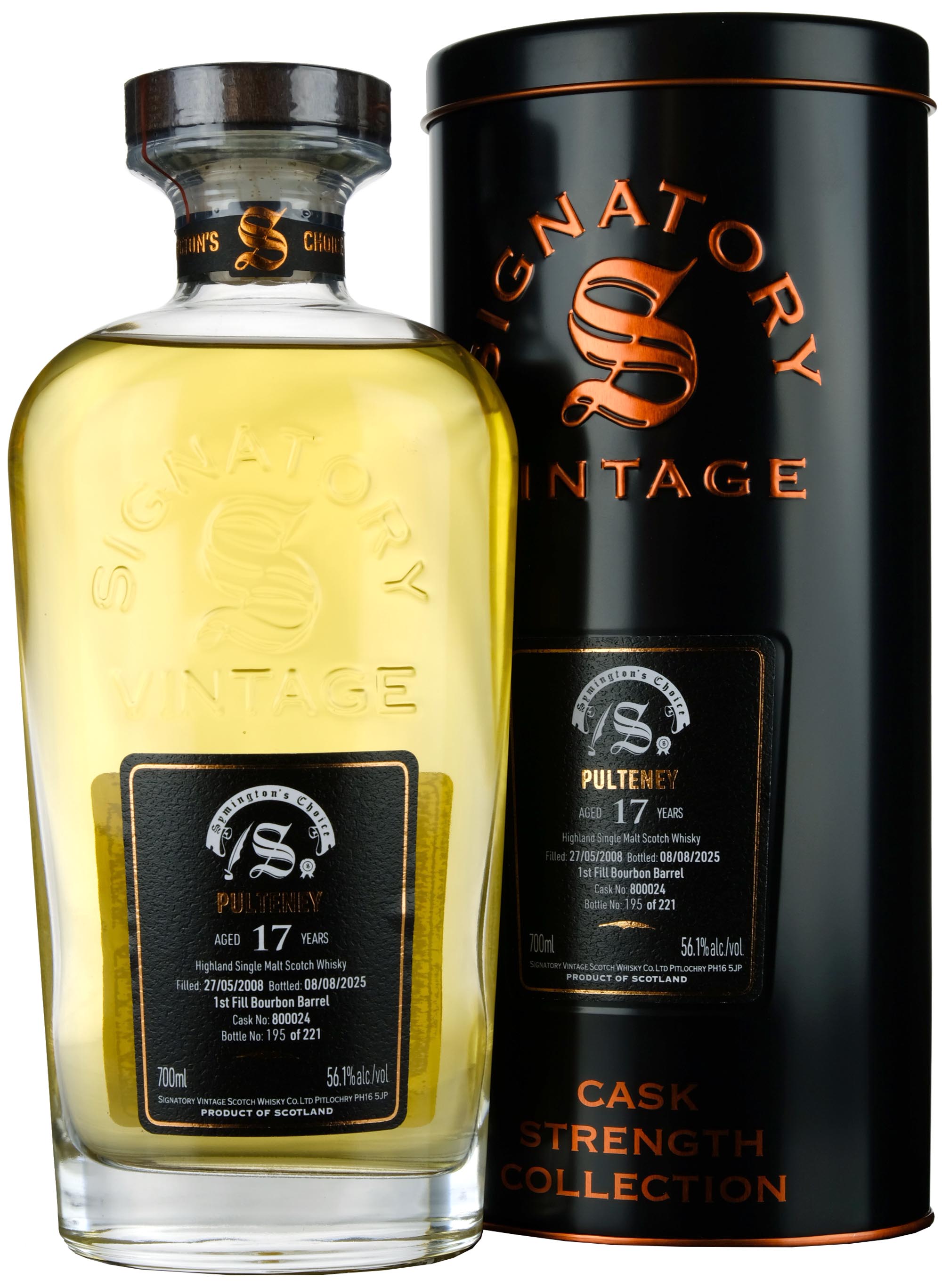 Pulteney 2008-2025 | 17 Year Old Signatory Vintage Symington's Choice Single Cask 800024