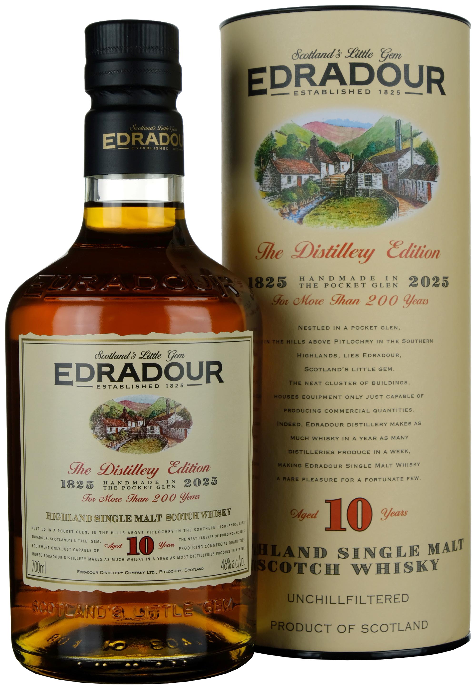 Edradour 10 Year Old 200th Anniversary 1825-2025