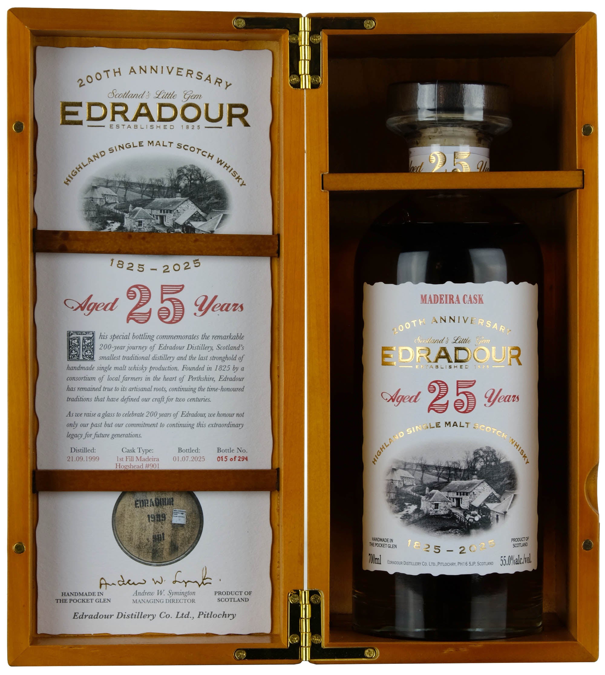 Edradour 1999 | 25 Year Old 200th Anniversary 1825-2025 Single Cask 901