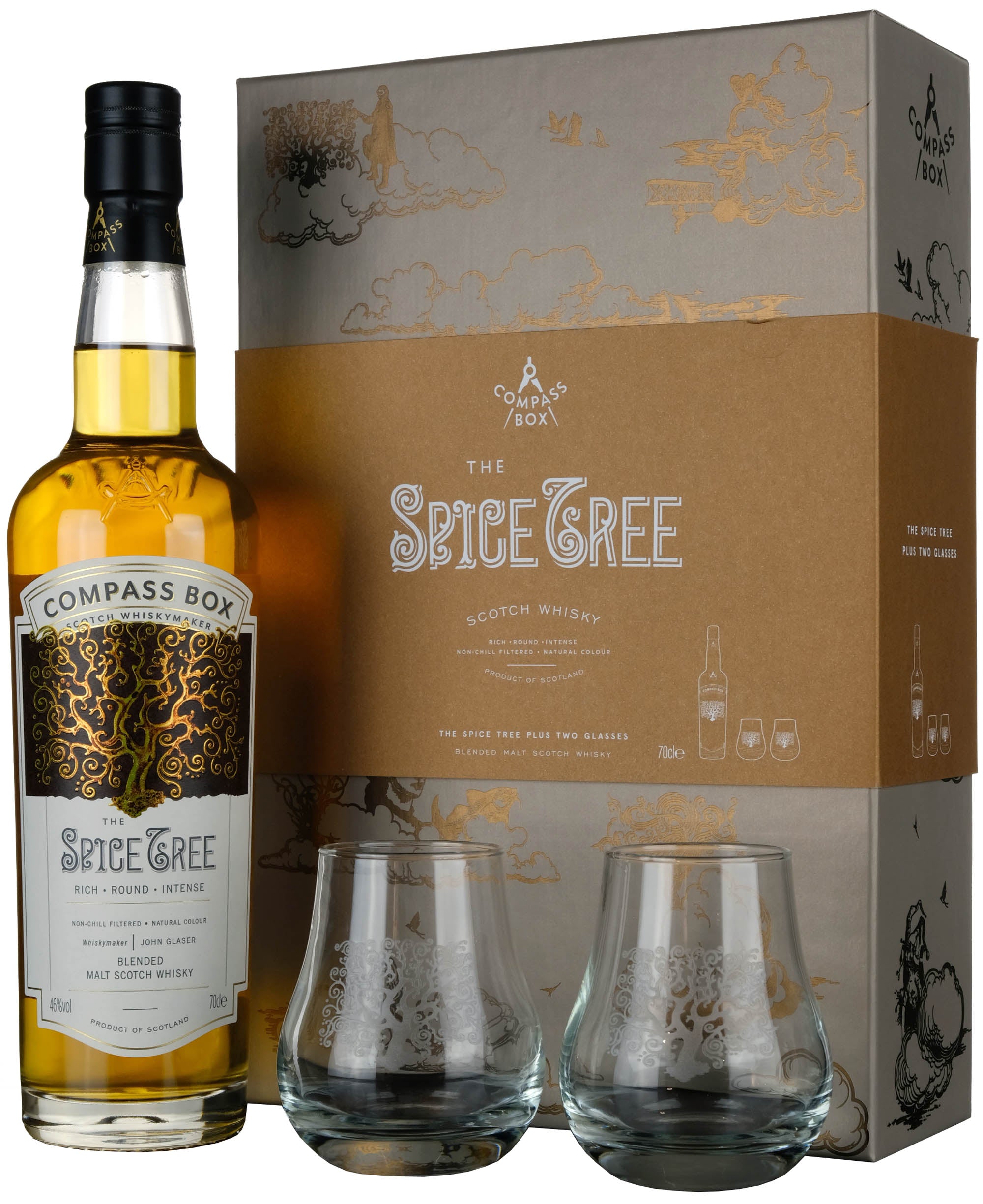 Compass Box The Spice Tree Glass Gift Pack