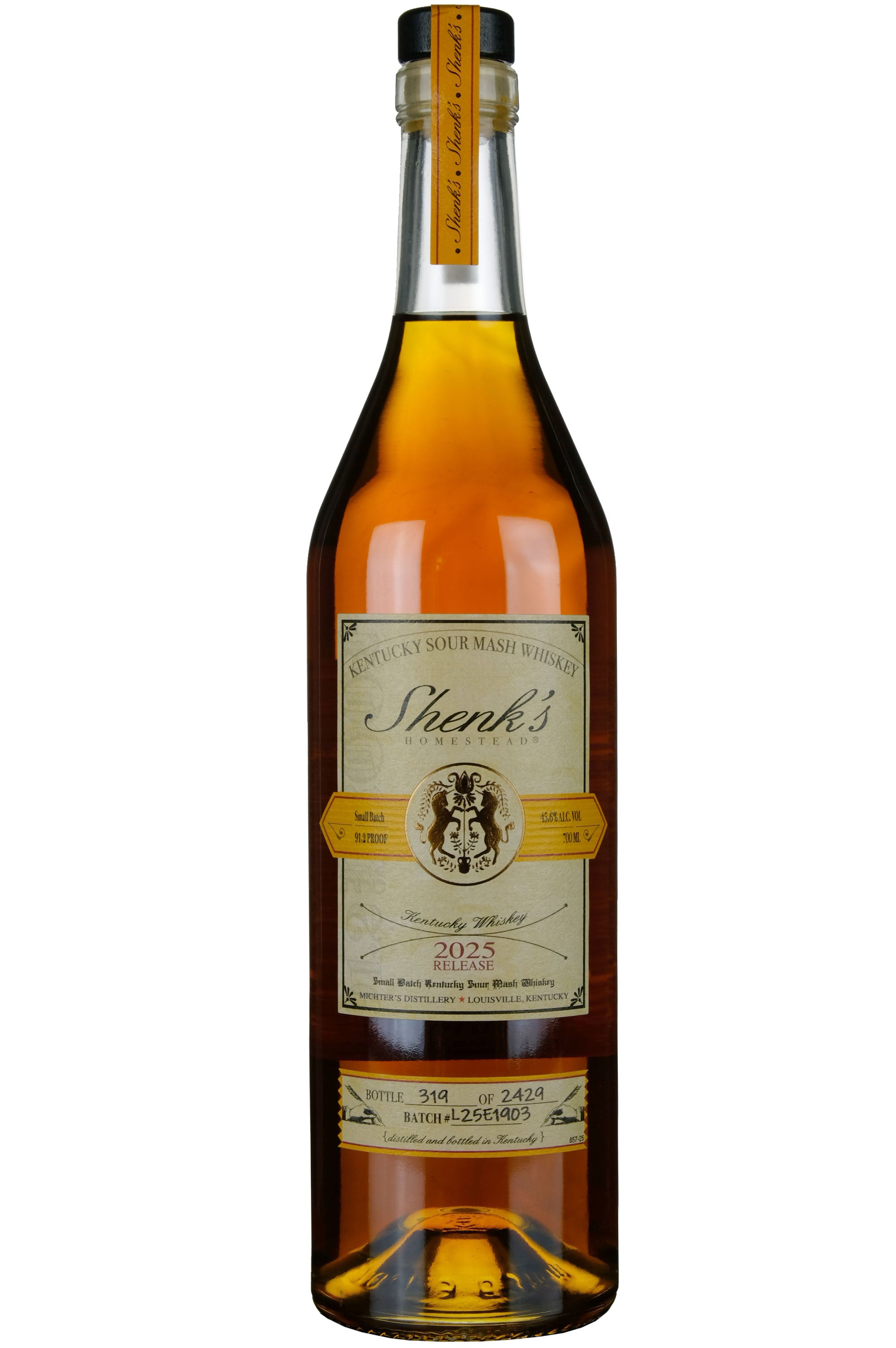 Michter's Shenk's Homestead Batch L25E1903 Bottled 2025