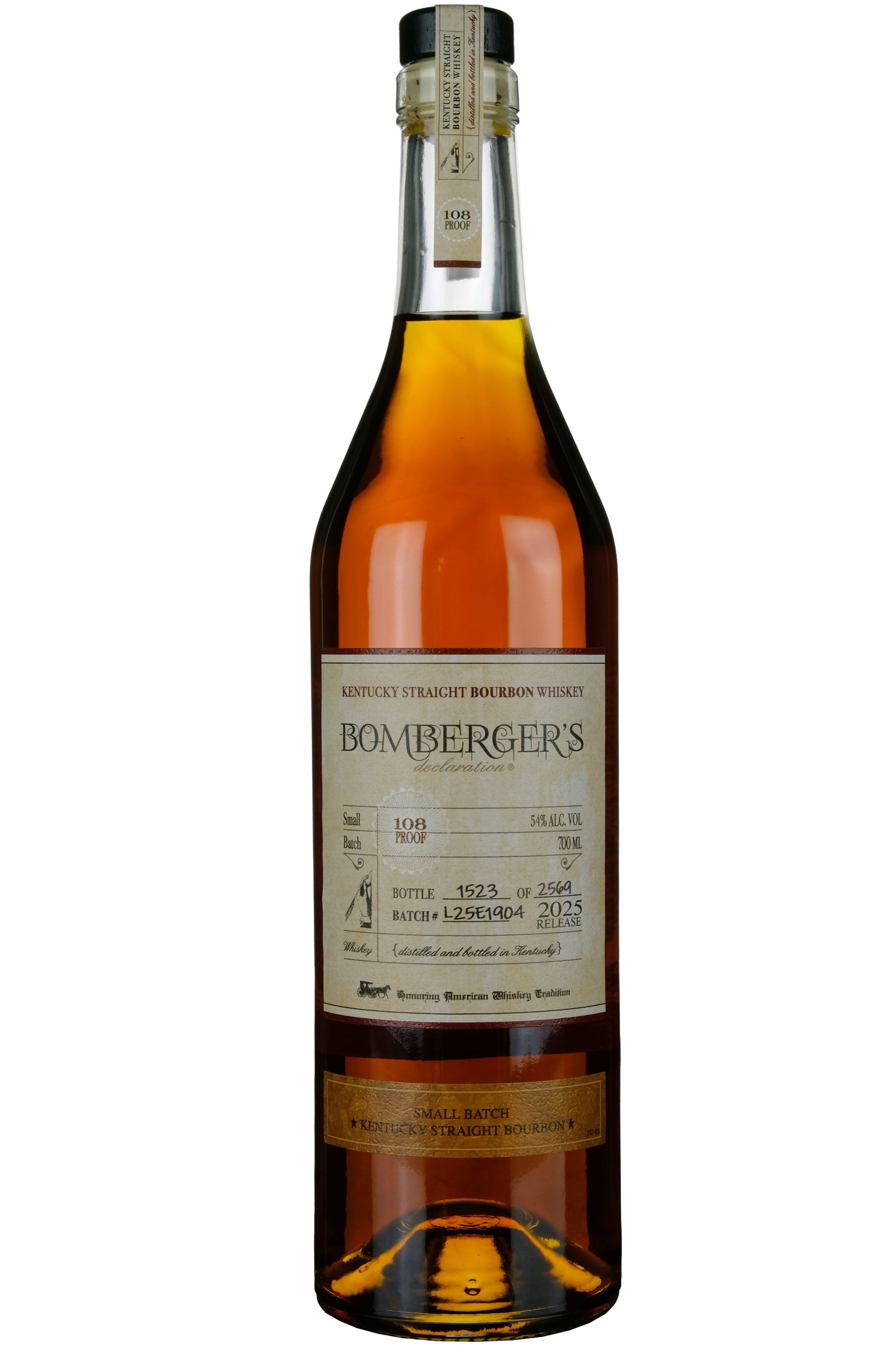 Michter's Bomberger's Declaration Batch L25E1904 Bottled 2025