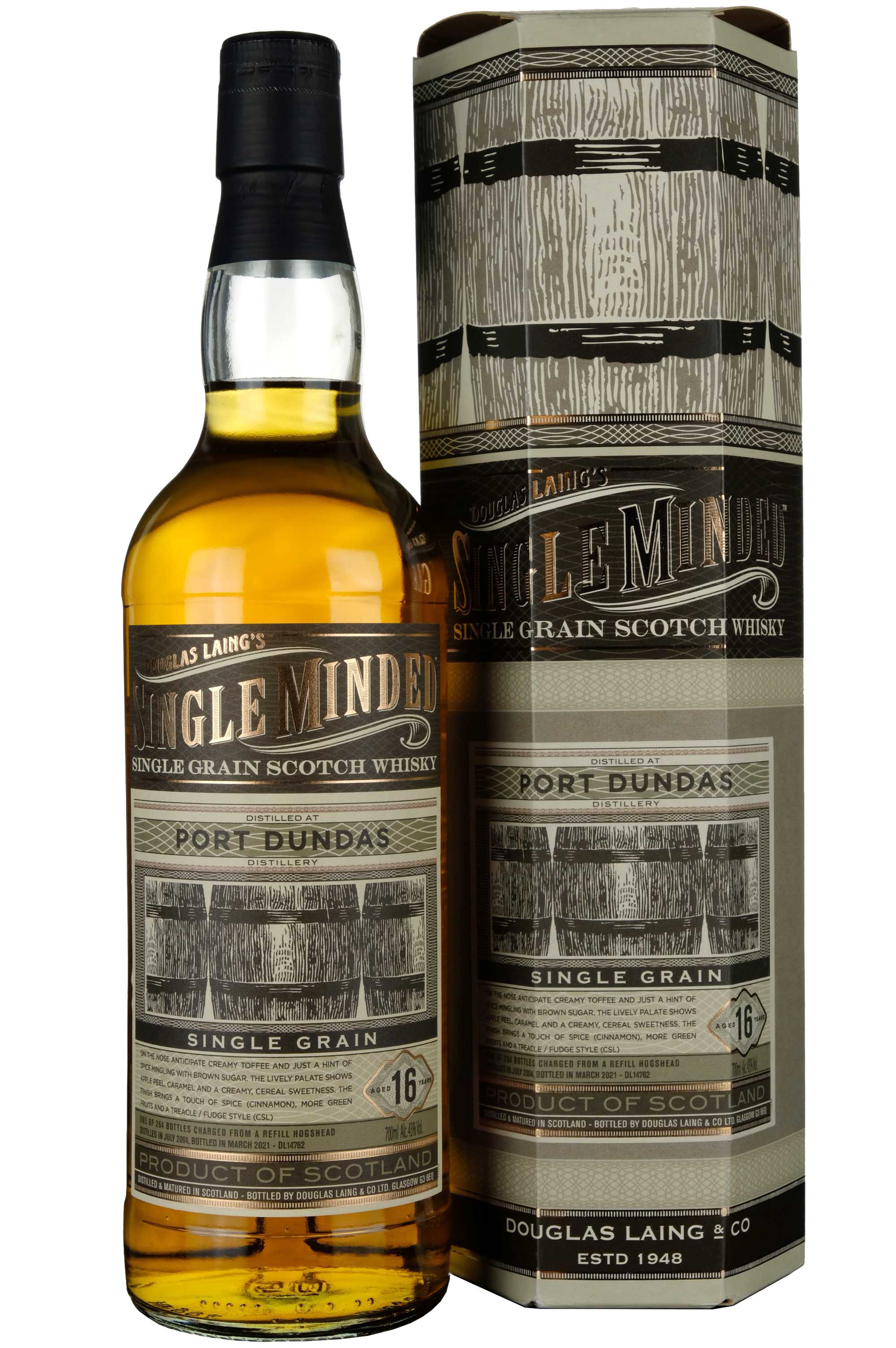 Port Dundas 2004-2021 | 16 Year Old Douglas Laing Single Minded Single Cask DL14762