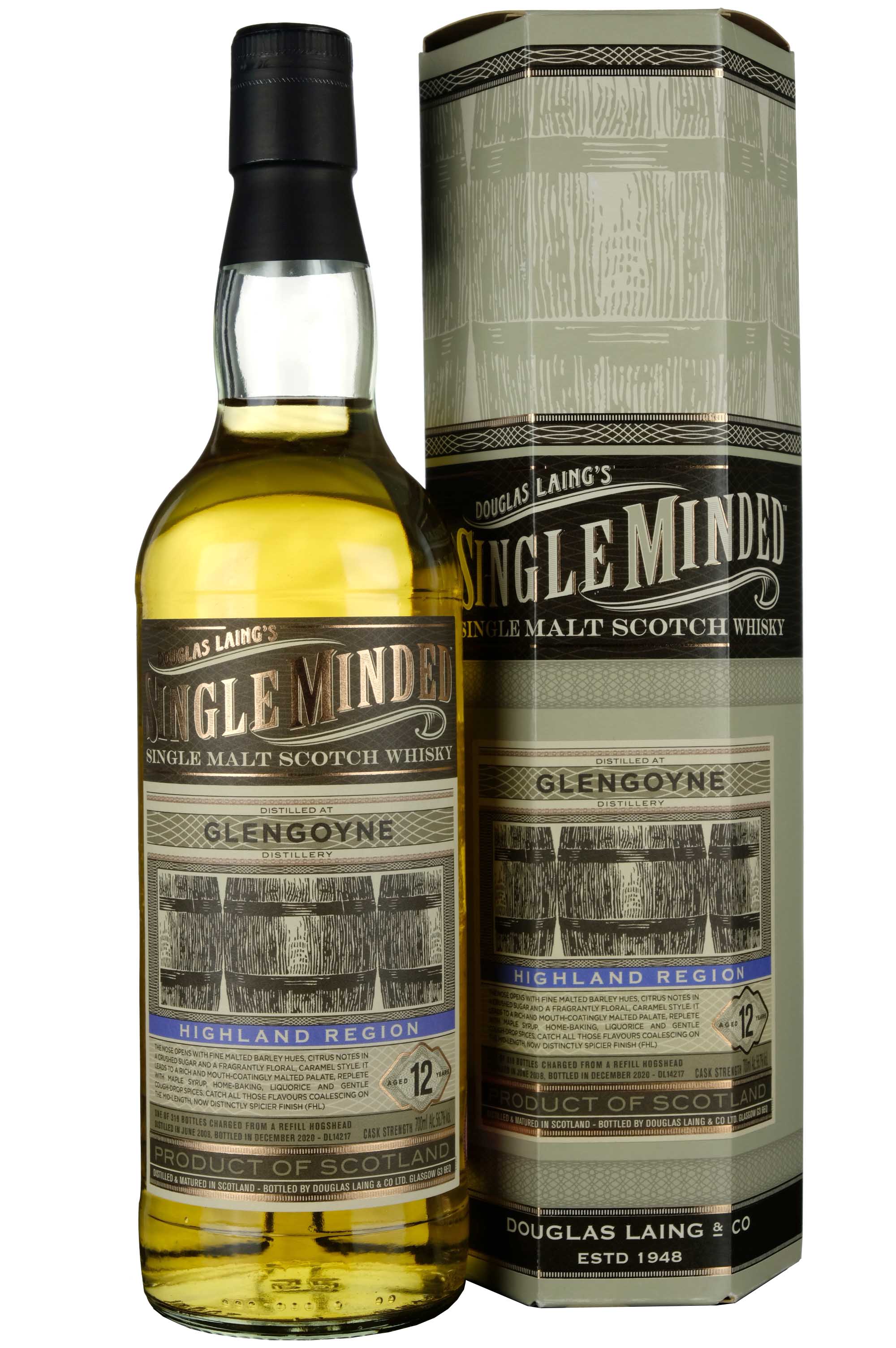 Glengoyne 2008-2020 | 12 Year Old Douglas Laing Single Minded Single Cask DL14217