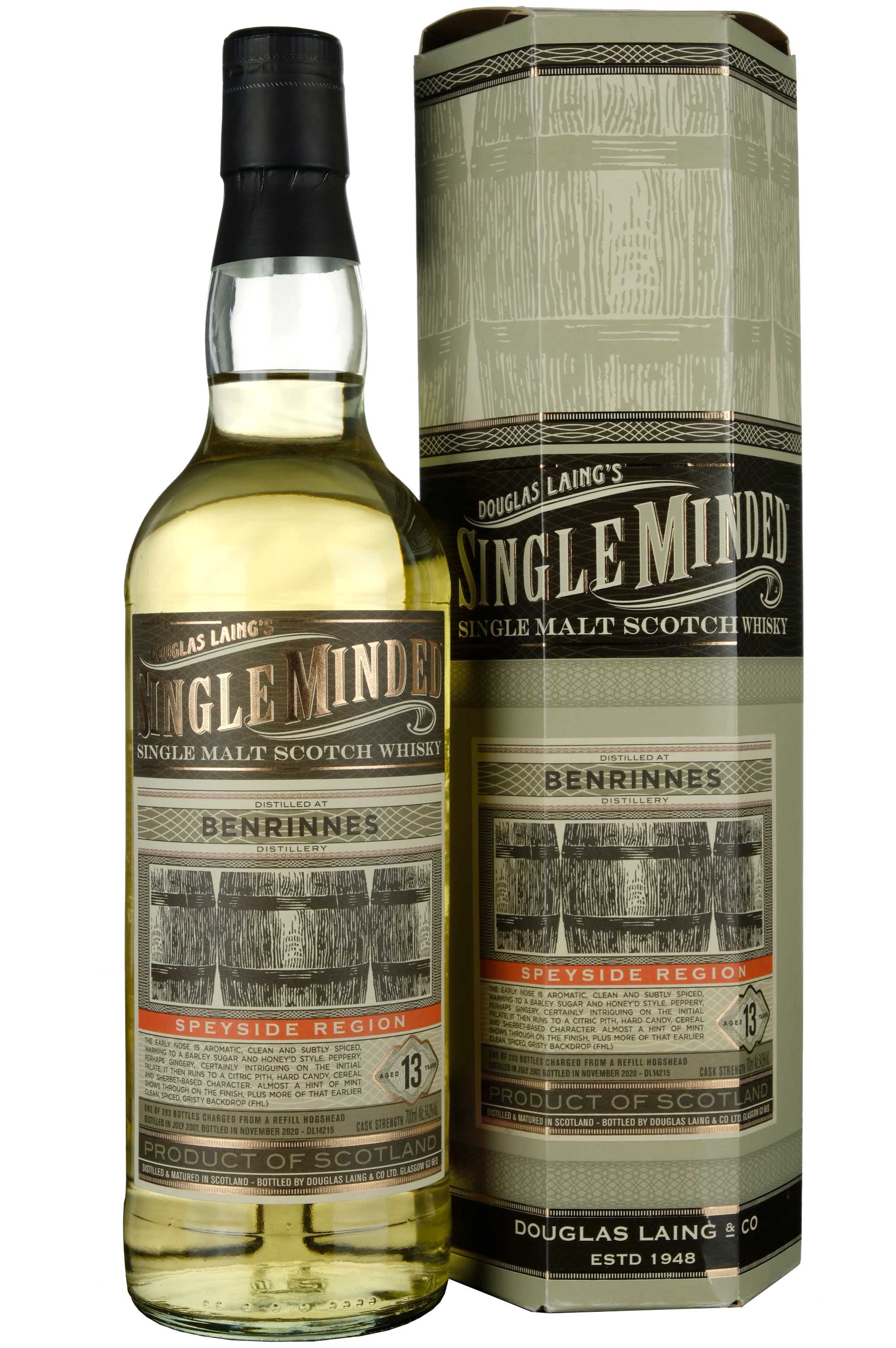 Benrinnes 2007-2020 | 13 Year Old Douglas Laing Single Minded Single Cask DL14215