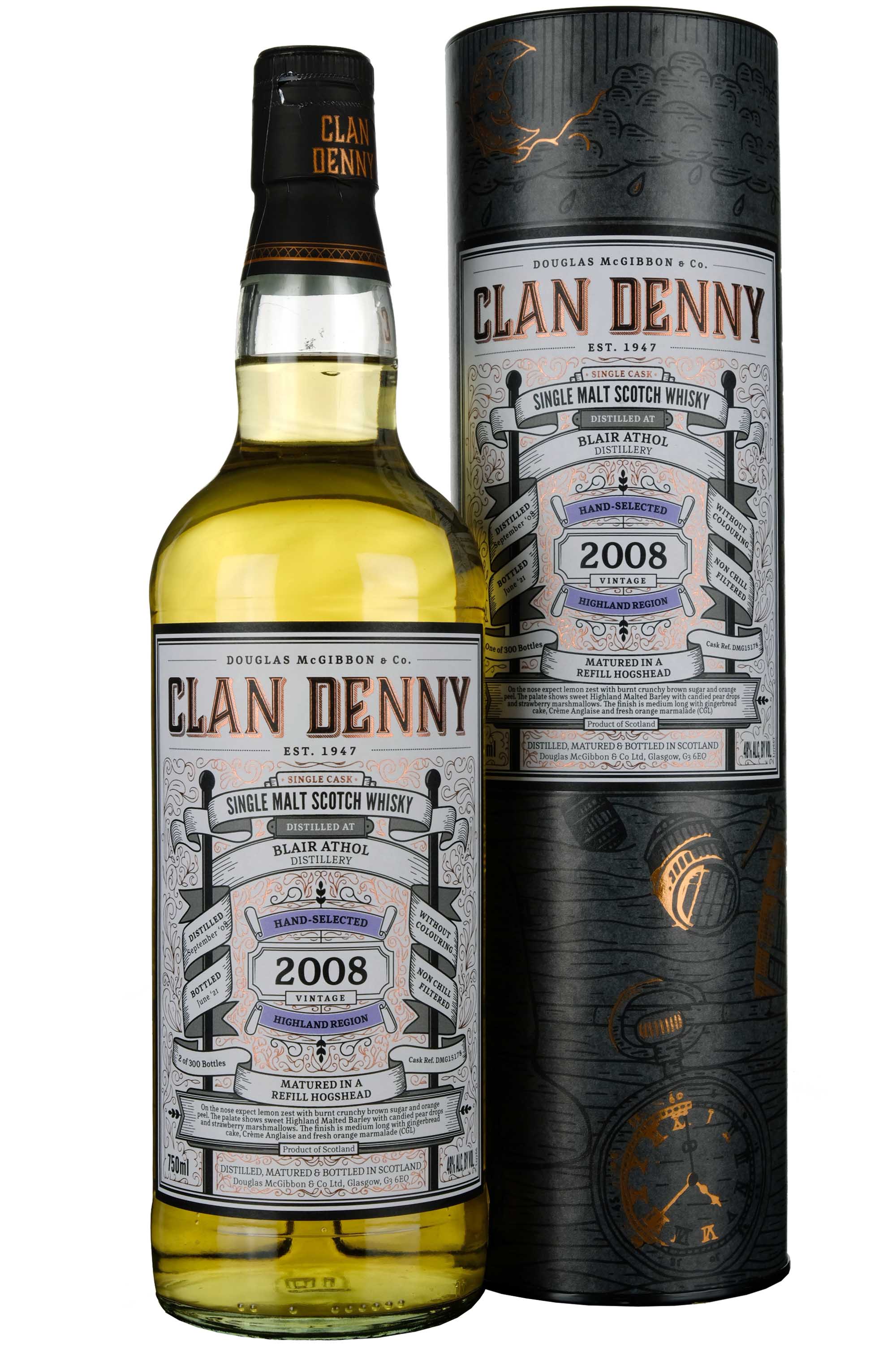 Blair Athol 2008-2021 | 12 Year Old Douglas Laing Clan Denny Single Cask DMG15178