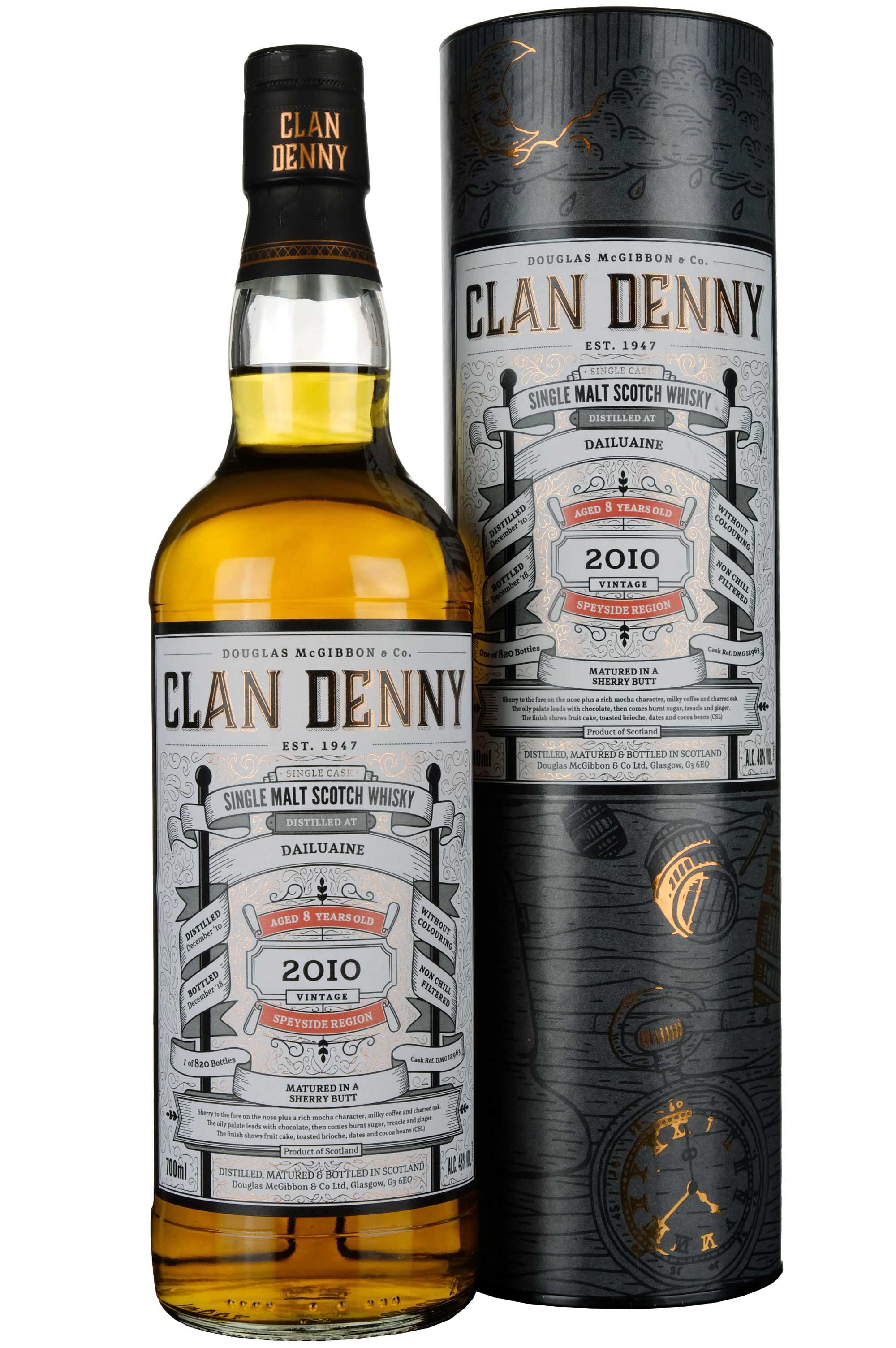 Dailuaine 2010-2018 | 8 Year Old Douglas Laing Clan Denny Single Cask DMG12963