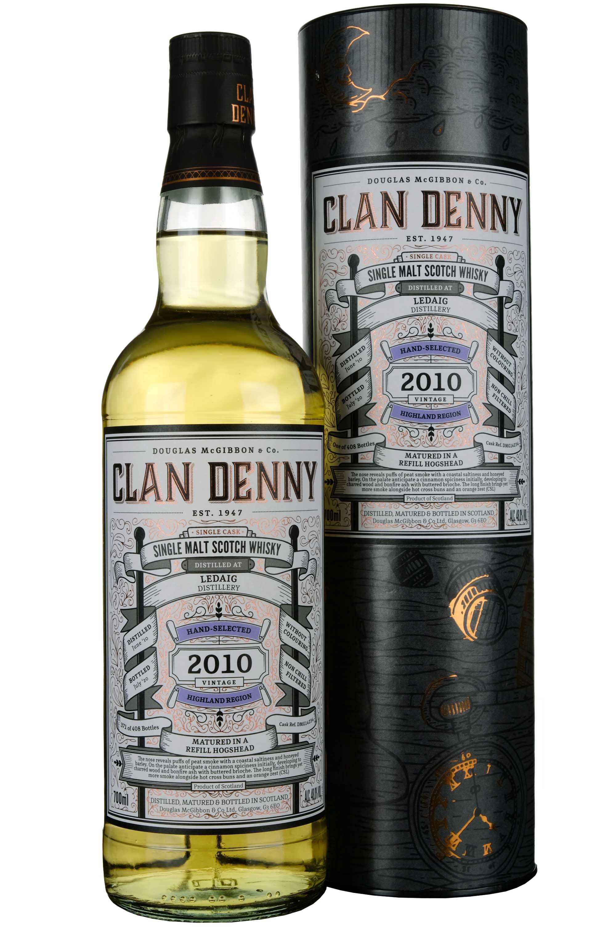 Ledaig 2010-2020 | 10 Year Old Douglas Laing Clan Denny Single Cask DMG14234