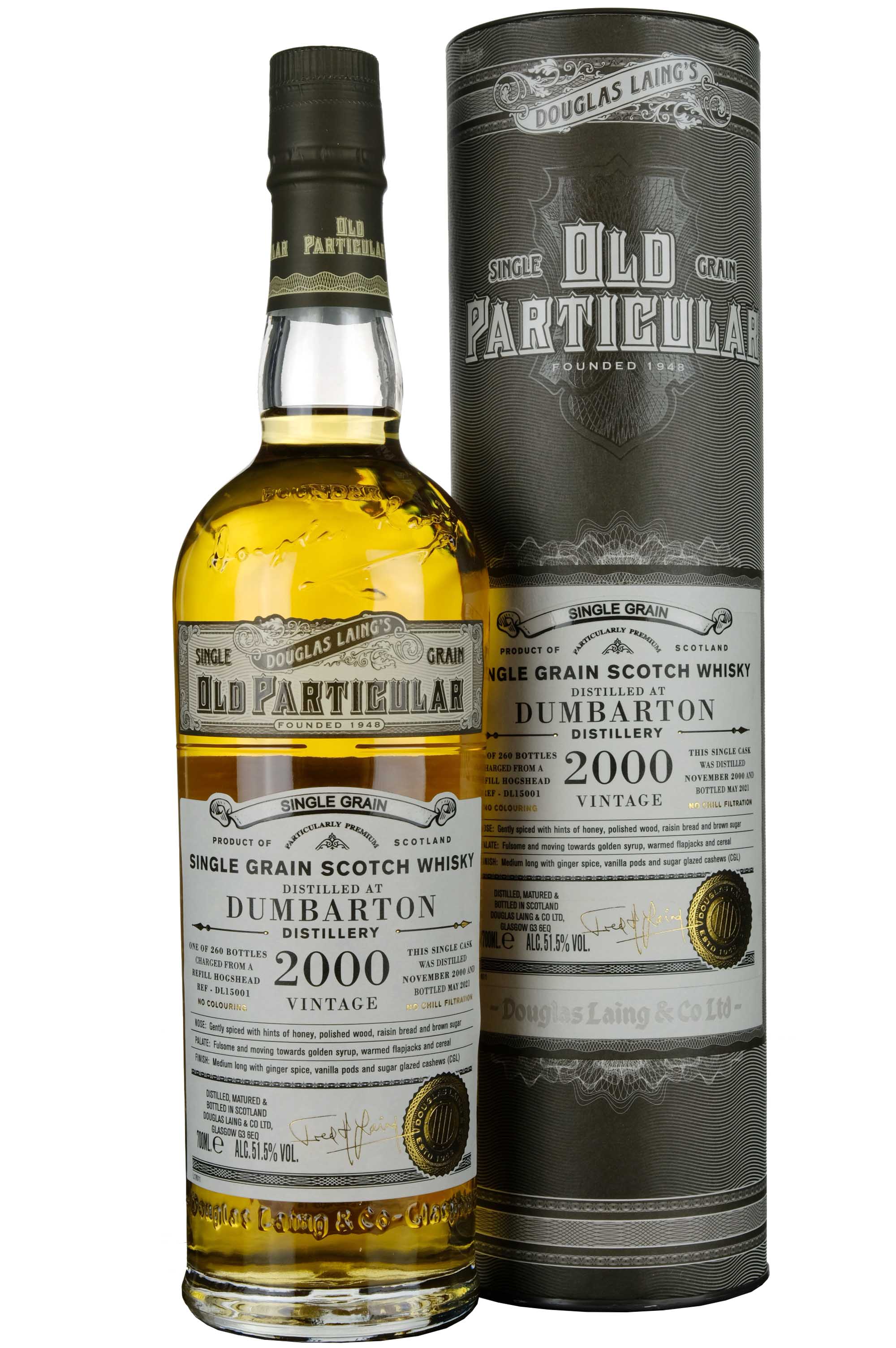 Dumbarton 2000-2021 | 20 Year Old Douglas Laing Old Particular Single Cask DL15001