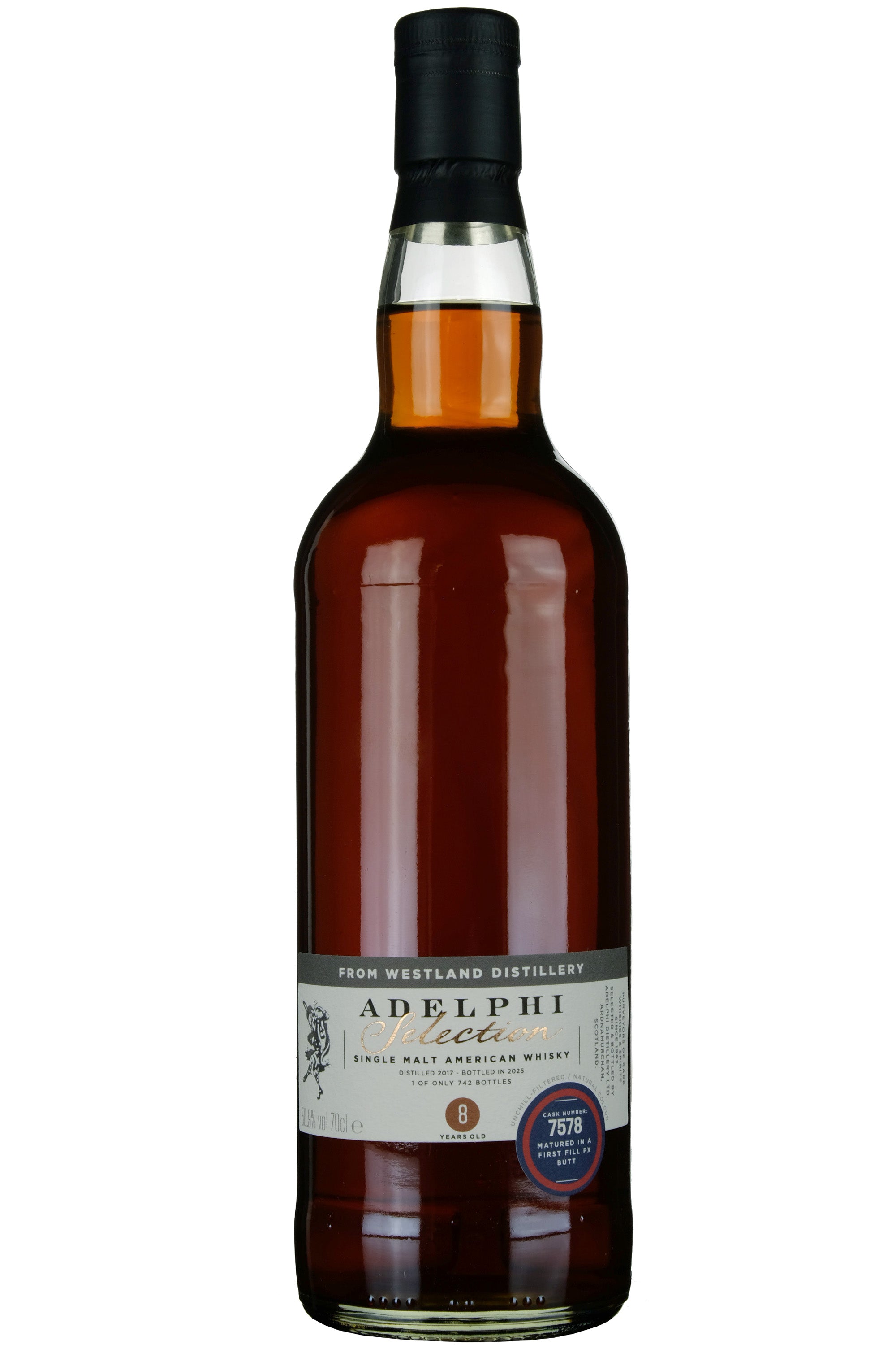 Westland 2017-2025 | 8 Year Old Adelphi Selection Single Cask 7578