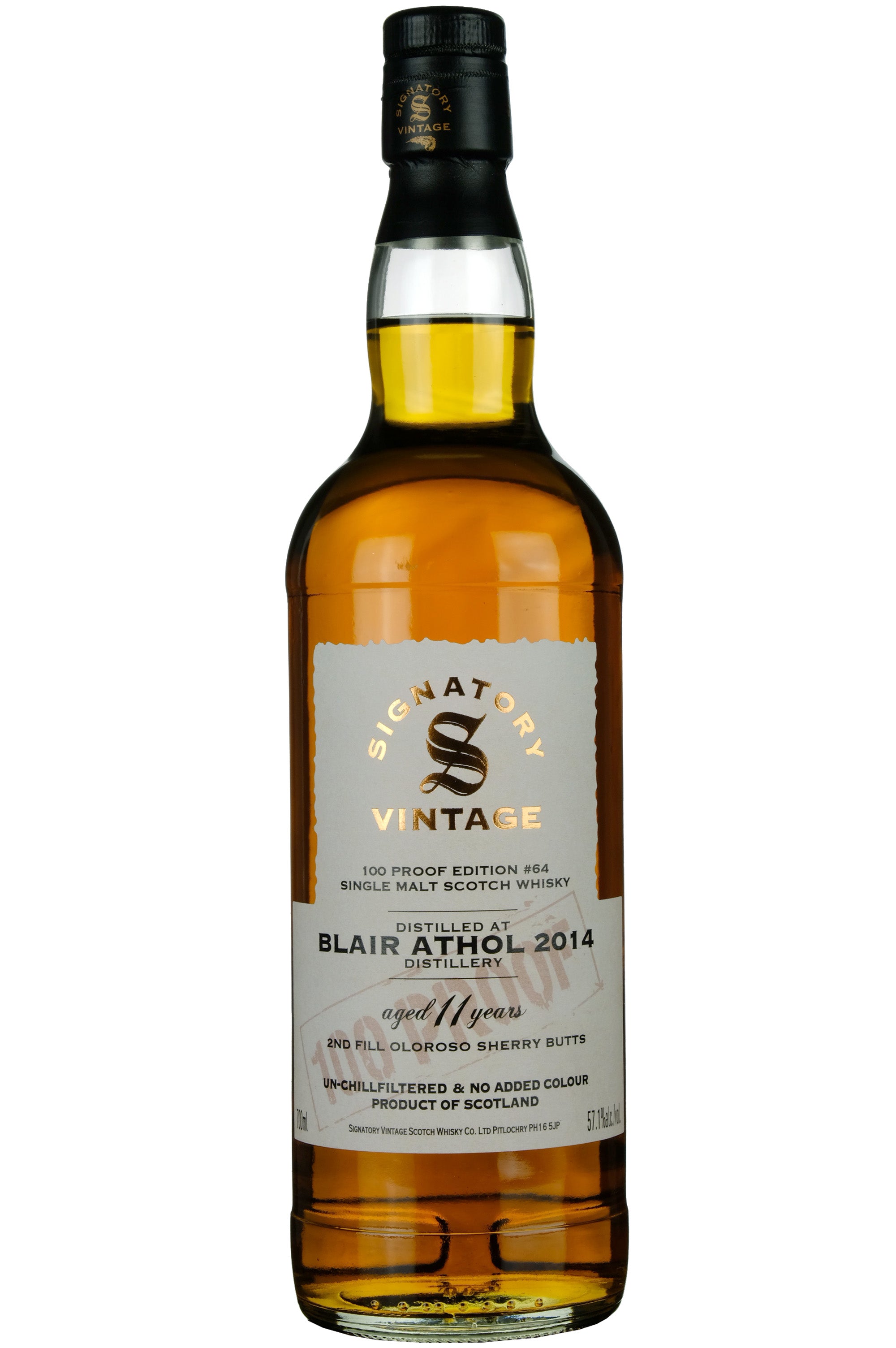 Blair Athol 2014-2025 | 11 Year Old Signatory Vintage 100 Proof Edition 64