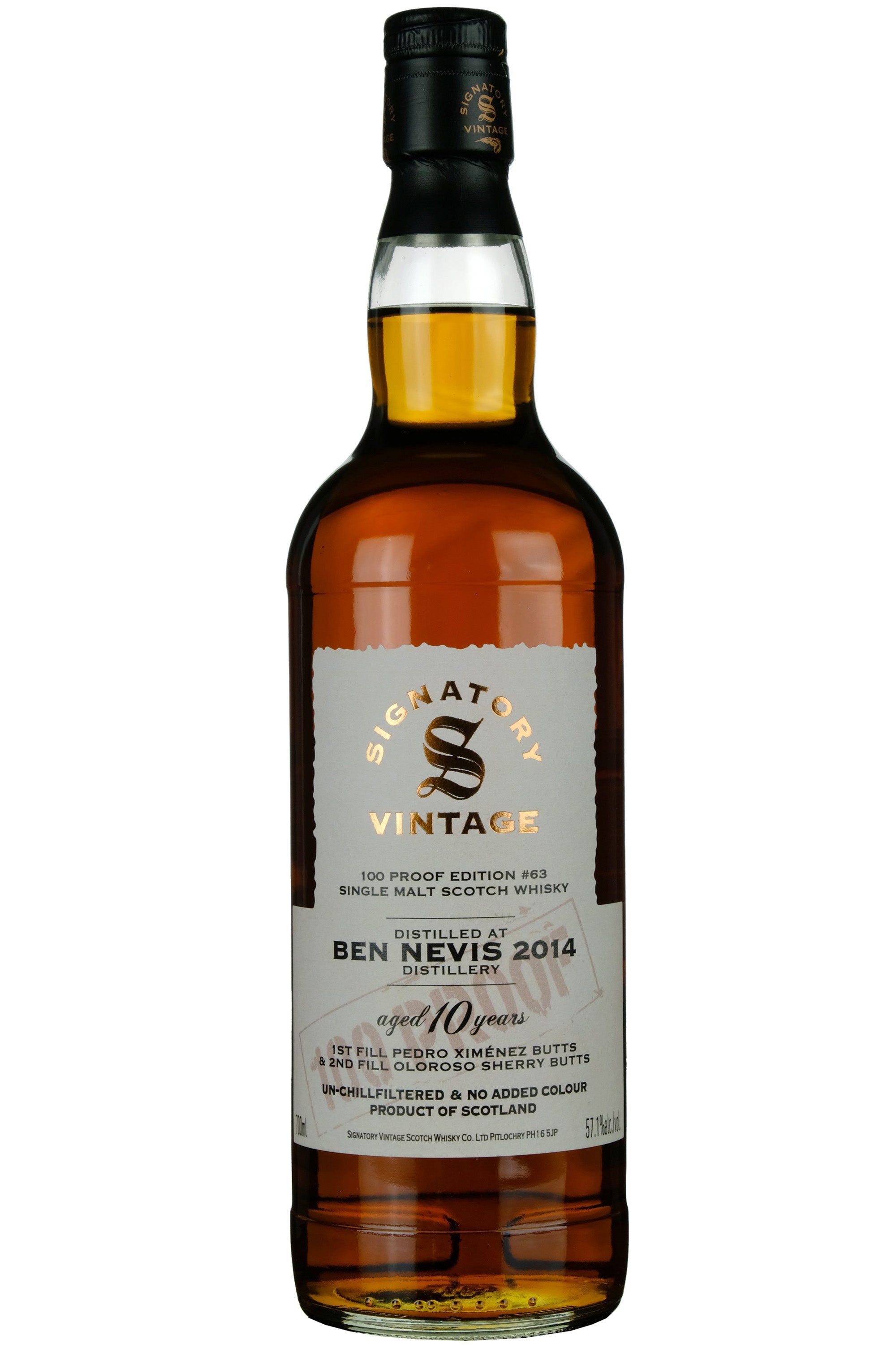 Ben Nevis 2014-2025 | 10 Year Old Signatory Vintage 100 Proof Edition 63