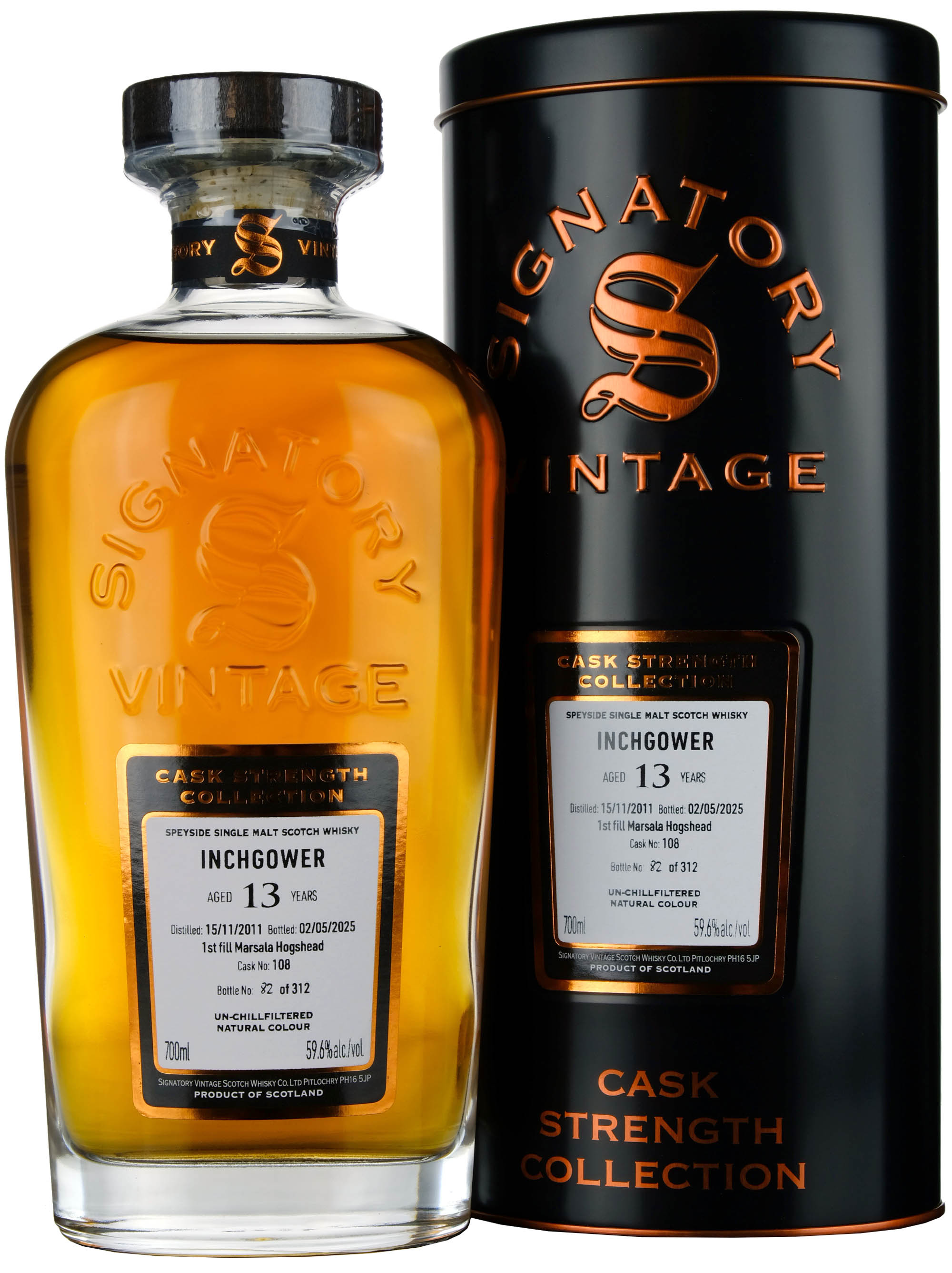 Inchgower 2011-2025 | 13 Year Old Signatory Vintage Cask Strength Collection Single Cask 108