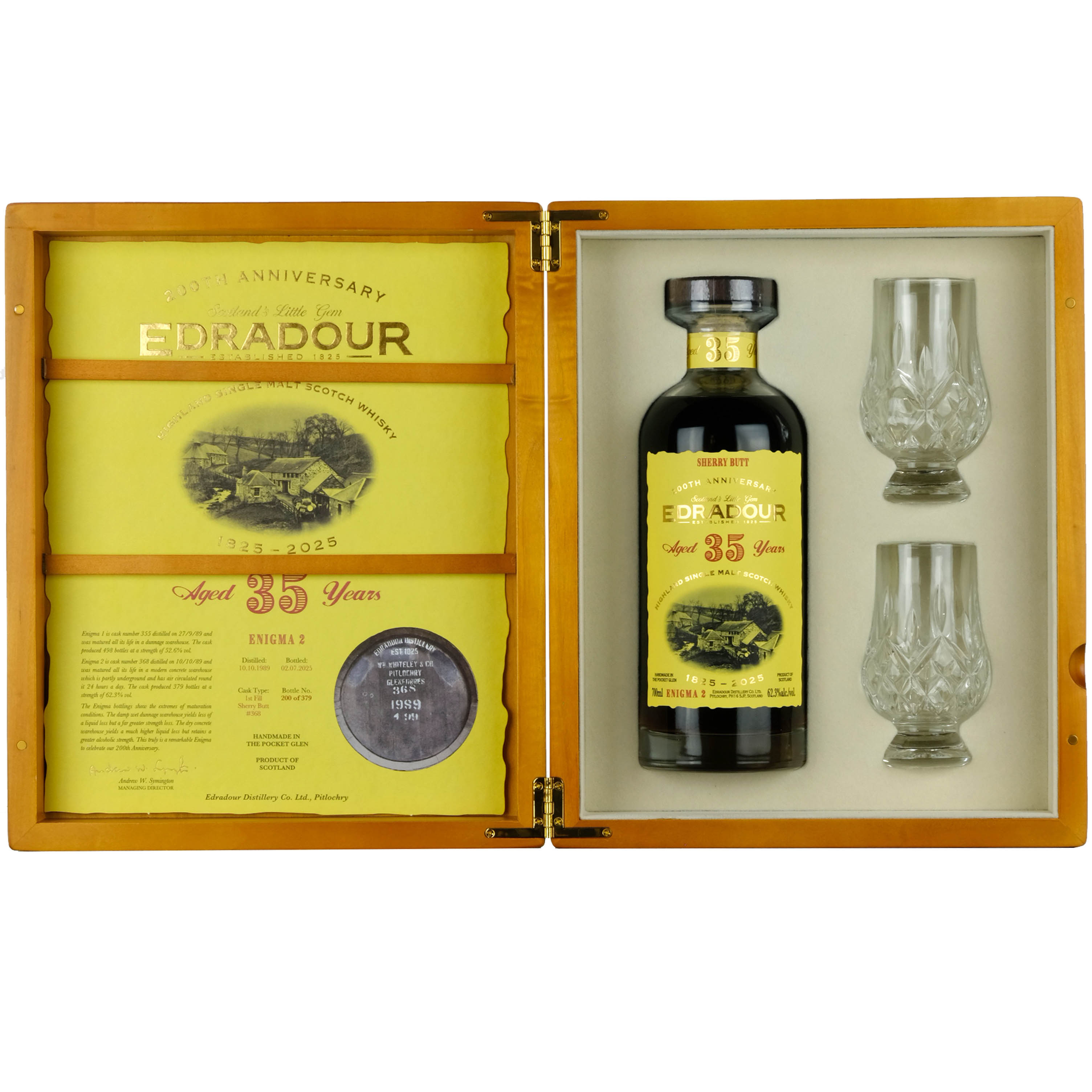 Edradour 1989 | 35 Year Old 200th Anniversary 1825-2025 Enigma 2 Single Cask 368