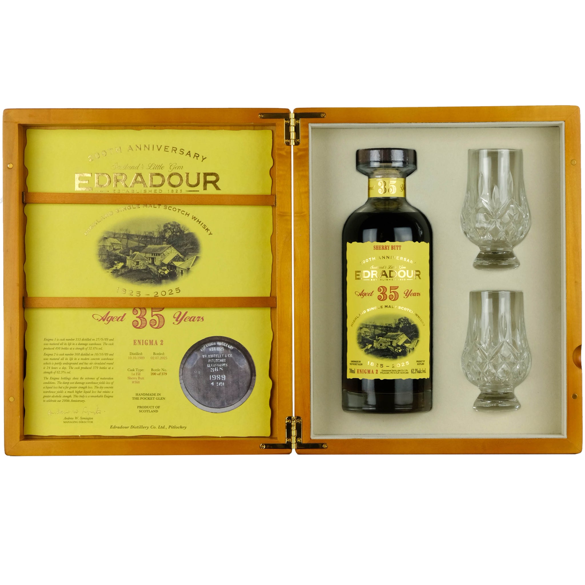 Edradour 1989 | 35 Year Old 200th Anniversary 1825-2025 Enigma 2 Single Cask 368