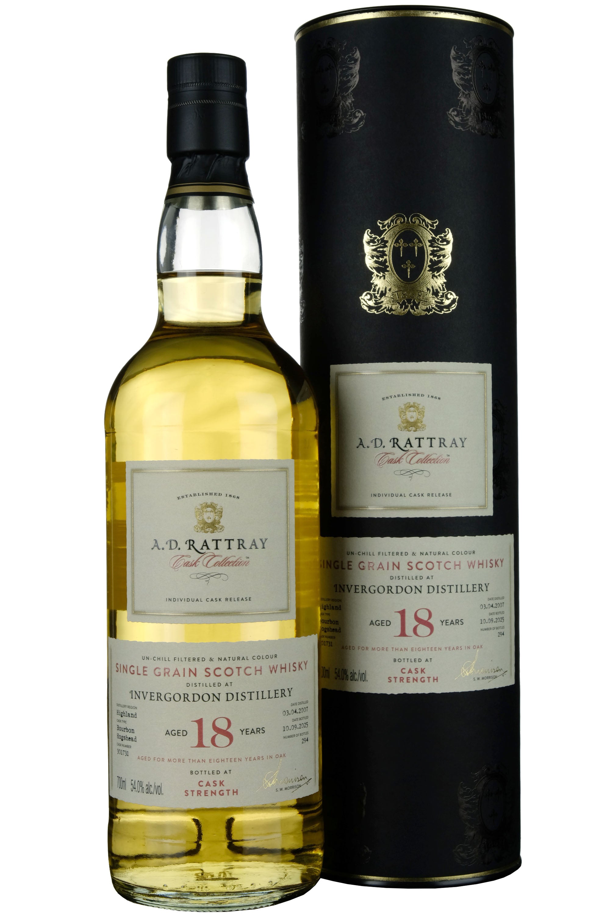 Invergordon 2007-2025 | 18 Year Old A. D. Rattray Cask Collection Single Cask 301731