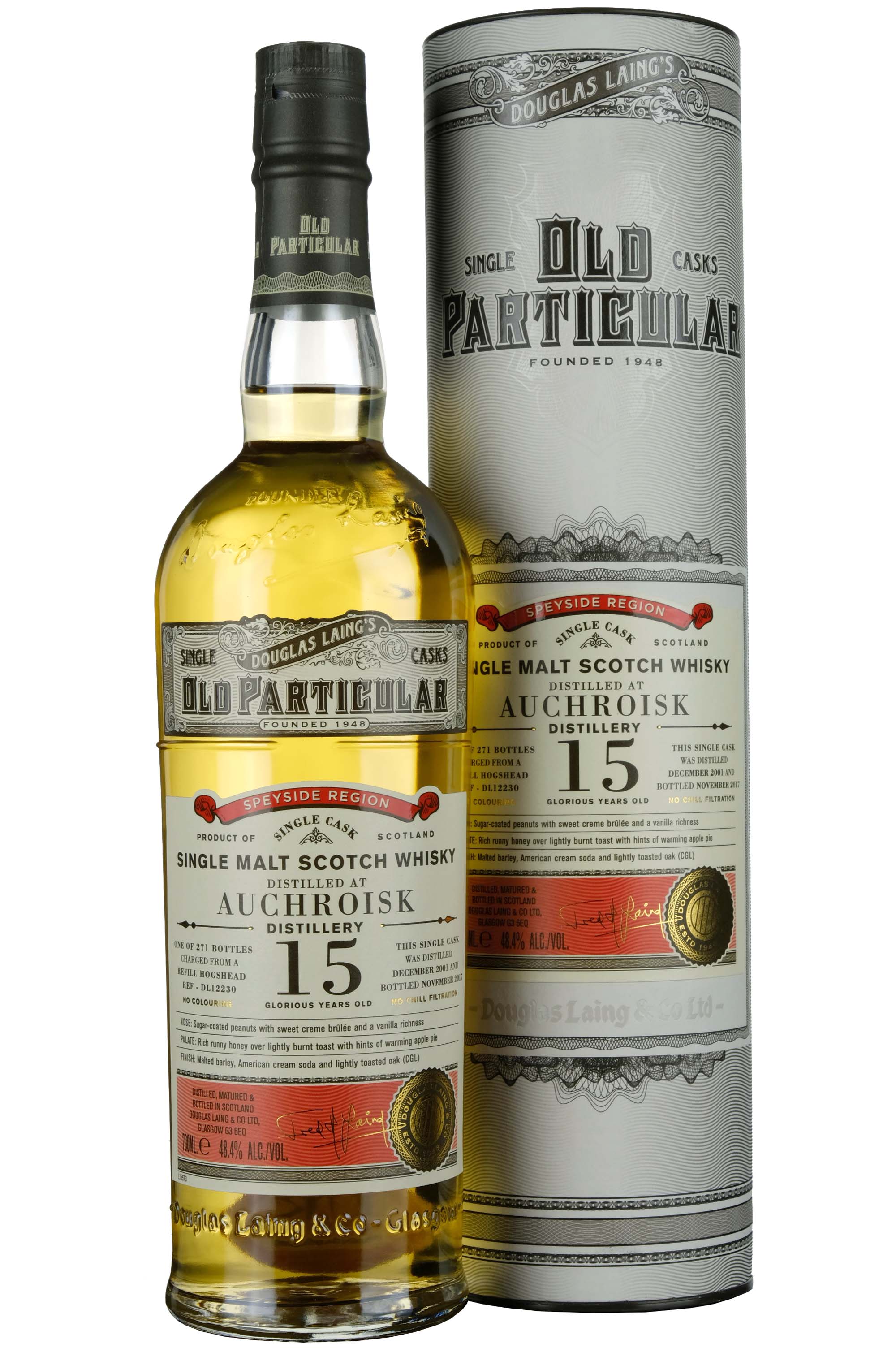 Auchroisk 2001-2017 | 15 Year Old Douglas Laing Old Particular Single Cask DL12230