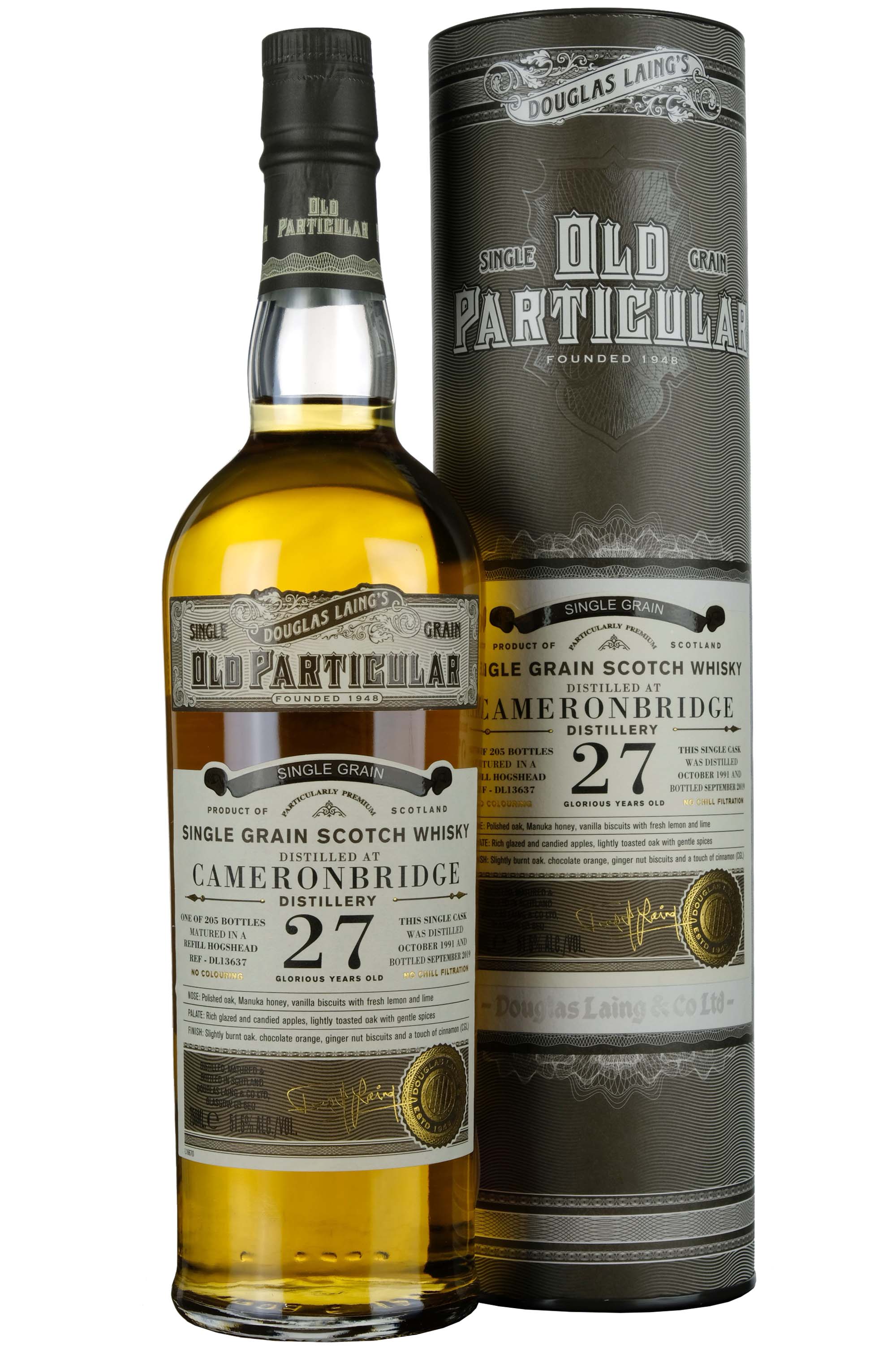 Cameronbridge 1991-2019 | 27 Year Old Douglas Laing Old Particular Single Cask DL13637