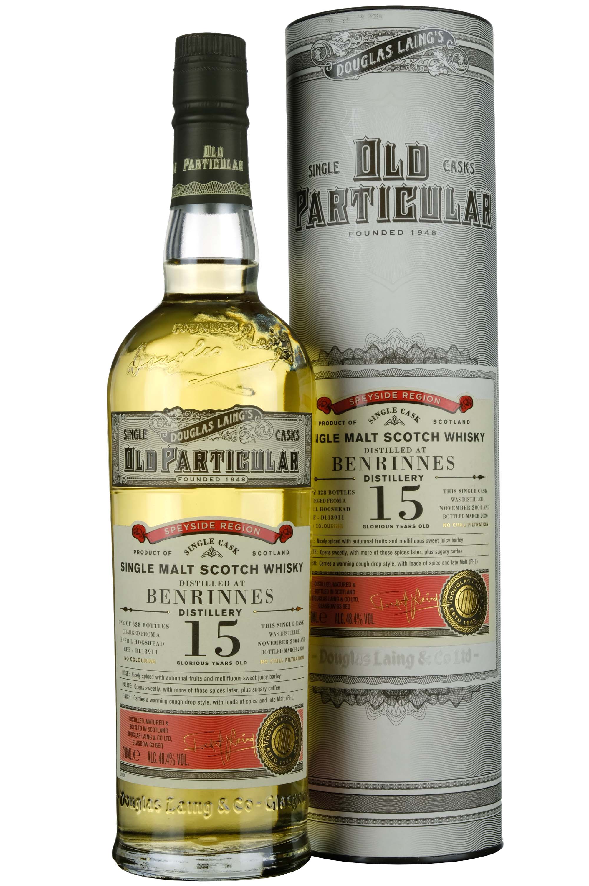 Benrinnes 2004-2020 | 15 Year Old Douglas Laing Old Particular Single Cask DL13911