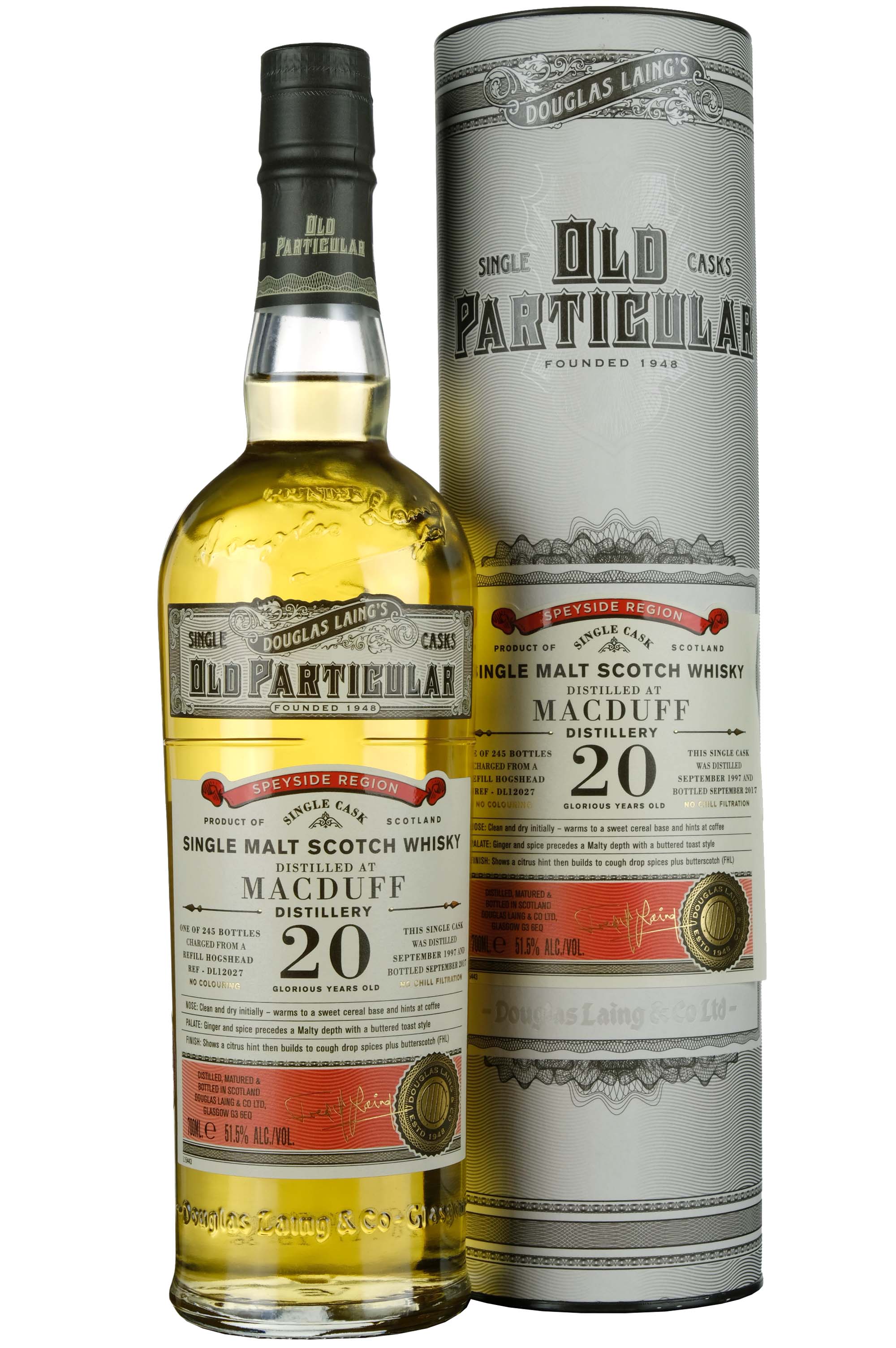 Macduff 1997-2017 | 20 Year Old Douglas Laing Old Particular Single Cask DL12027