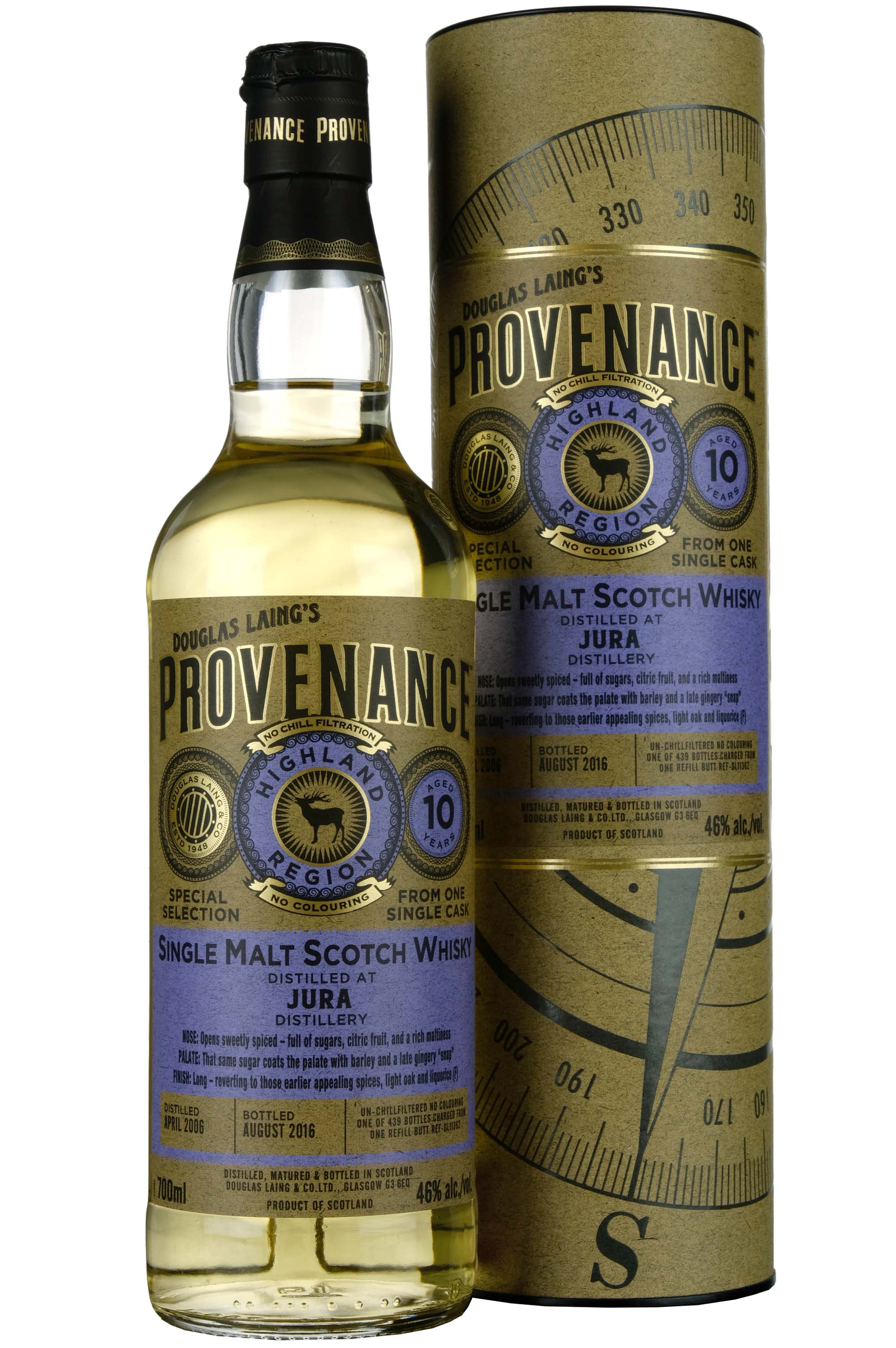 Jura 2006-2016 | 10 Year Old Douglas Laing Provenance Single Cask DL11362