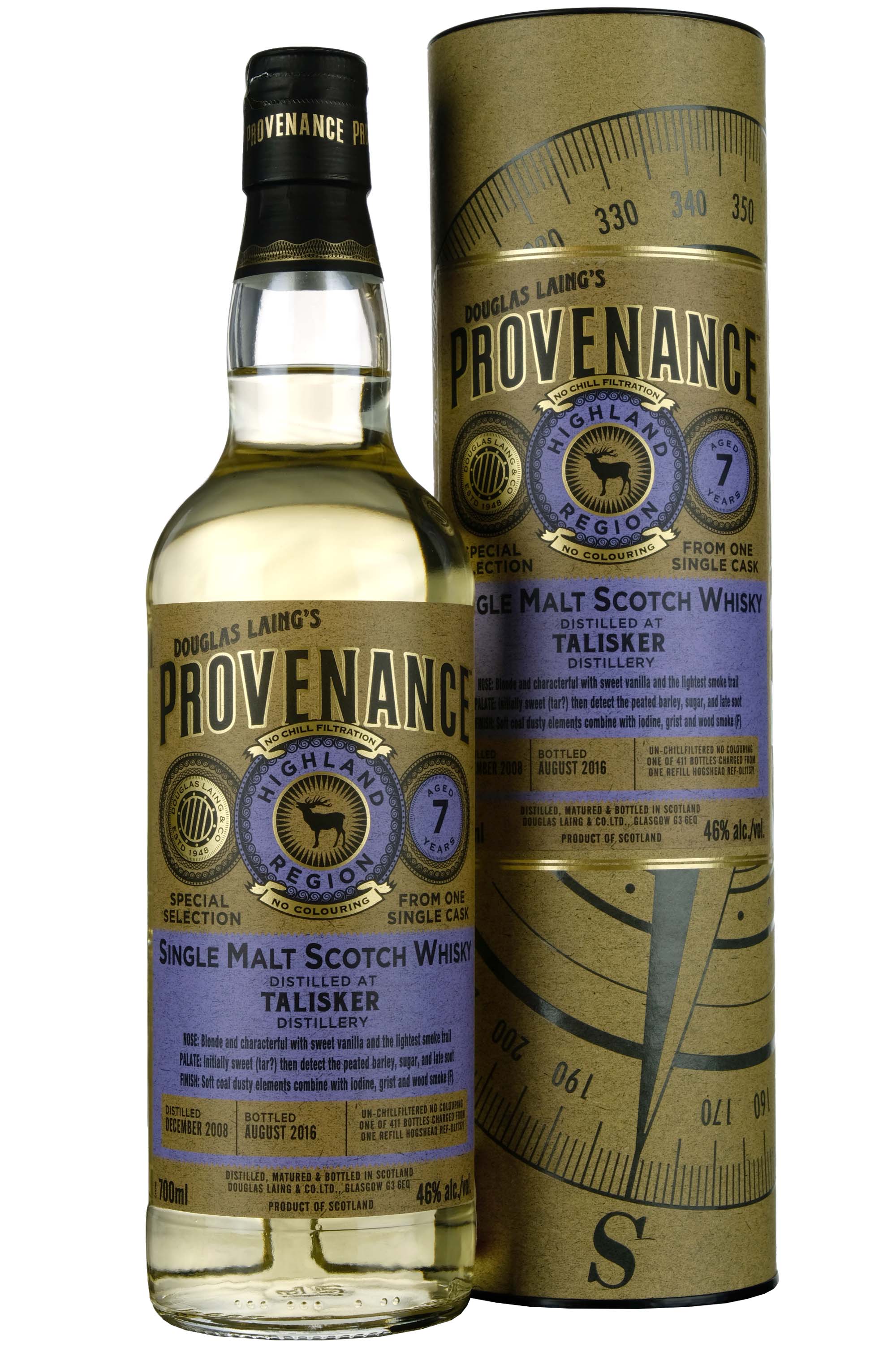 Talisker 2008-2016 | 7 Year Old Douglas Laing Provenance Single Cask DL11371