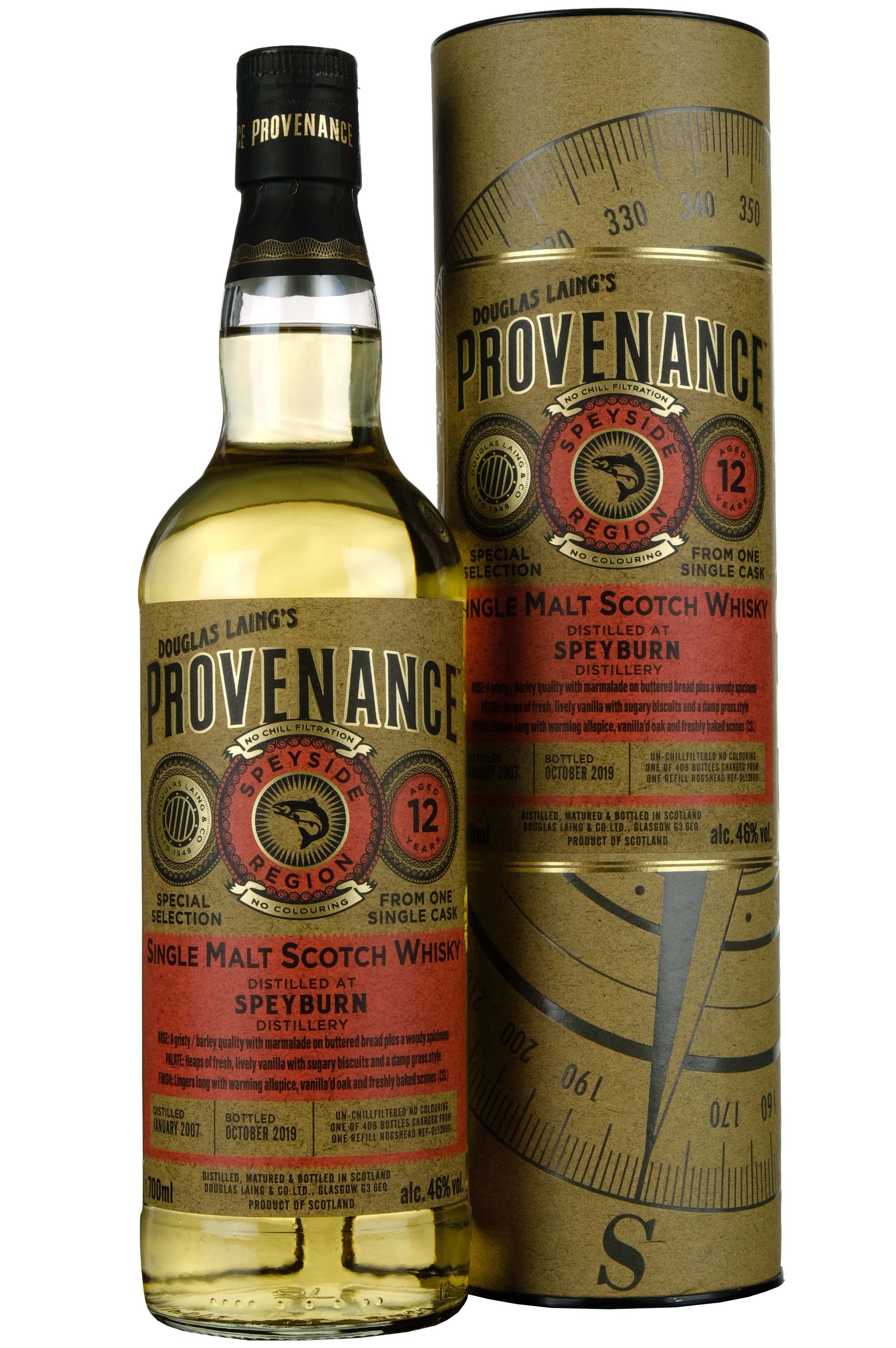 Speyburn 2007-2019 | 12 Year Old Douglas Laing Provenance Single Cask DL13660