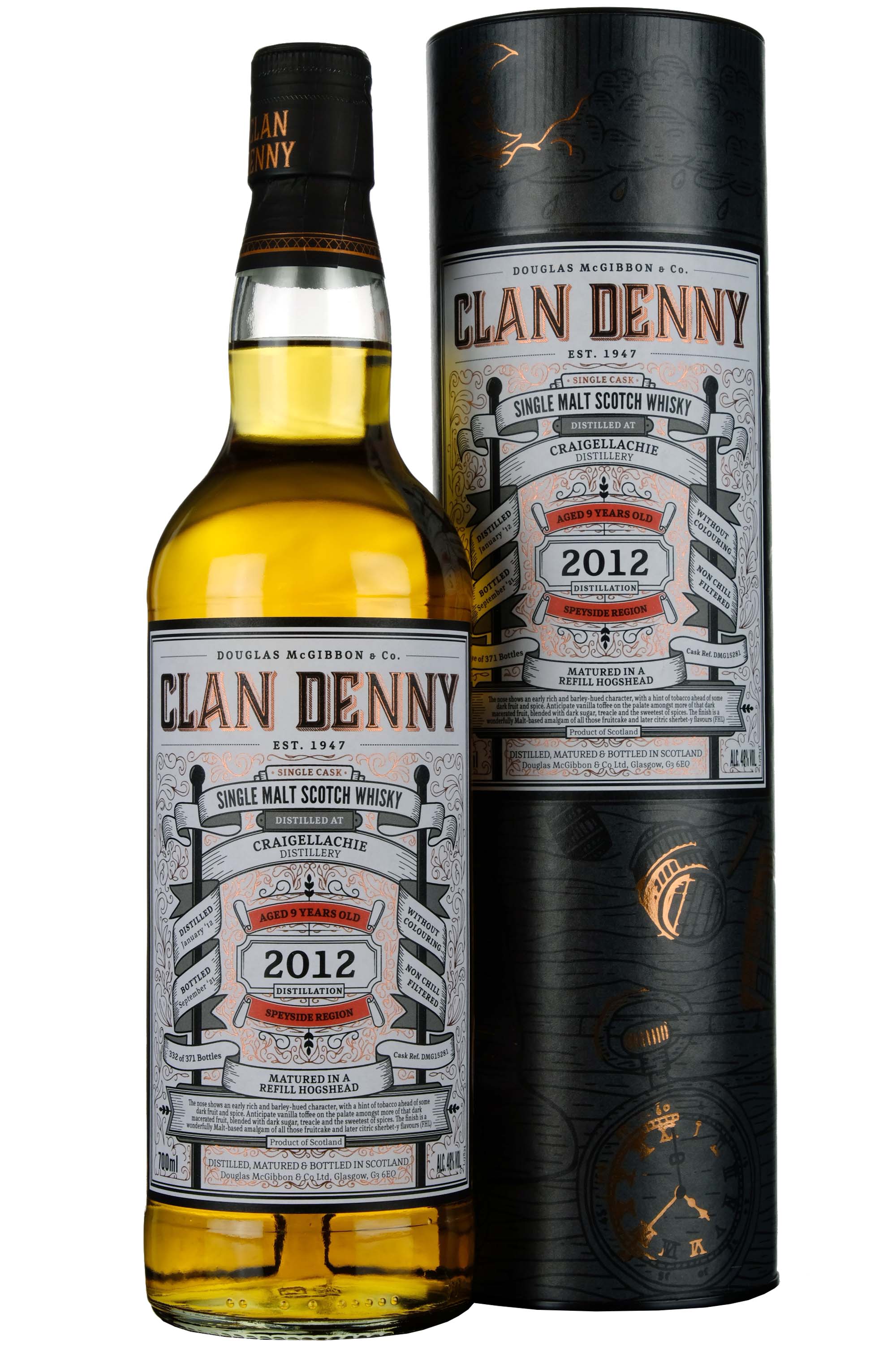 Craigellachie 2012-2021 | 12 Year Old Douglas Laing Clan Denny Single Cask DMG15281