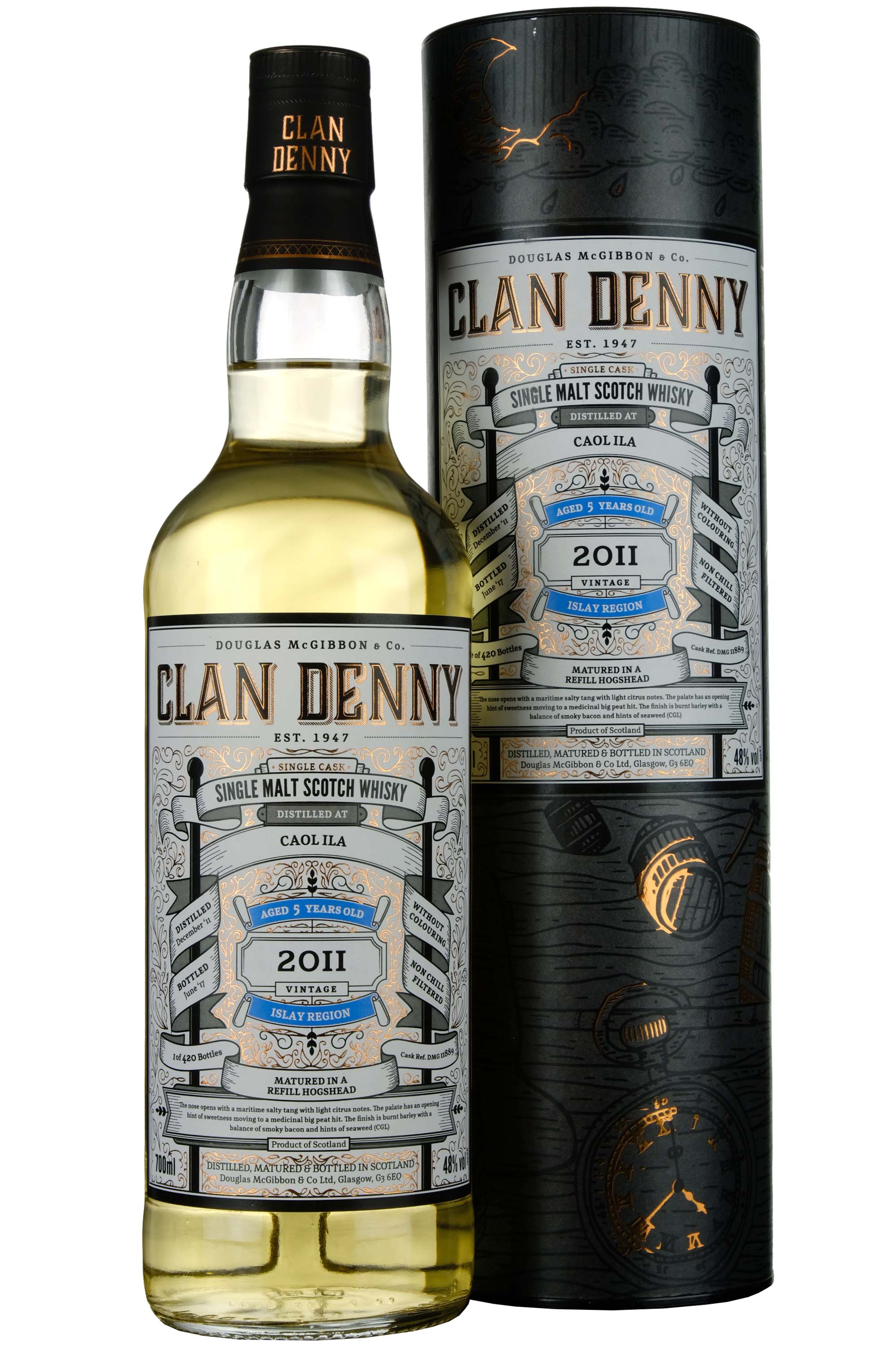 Caol Ila 2011-2017 | 5 Year Old Douglas Laing Clan Denny Single Cask DMG11889