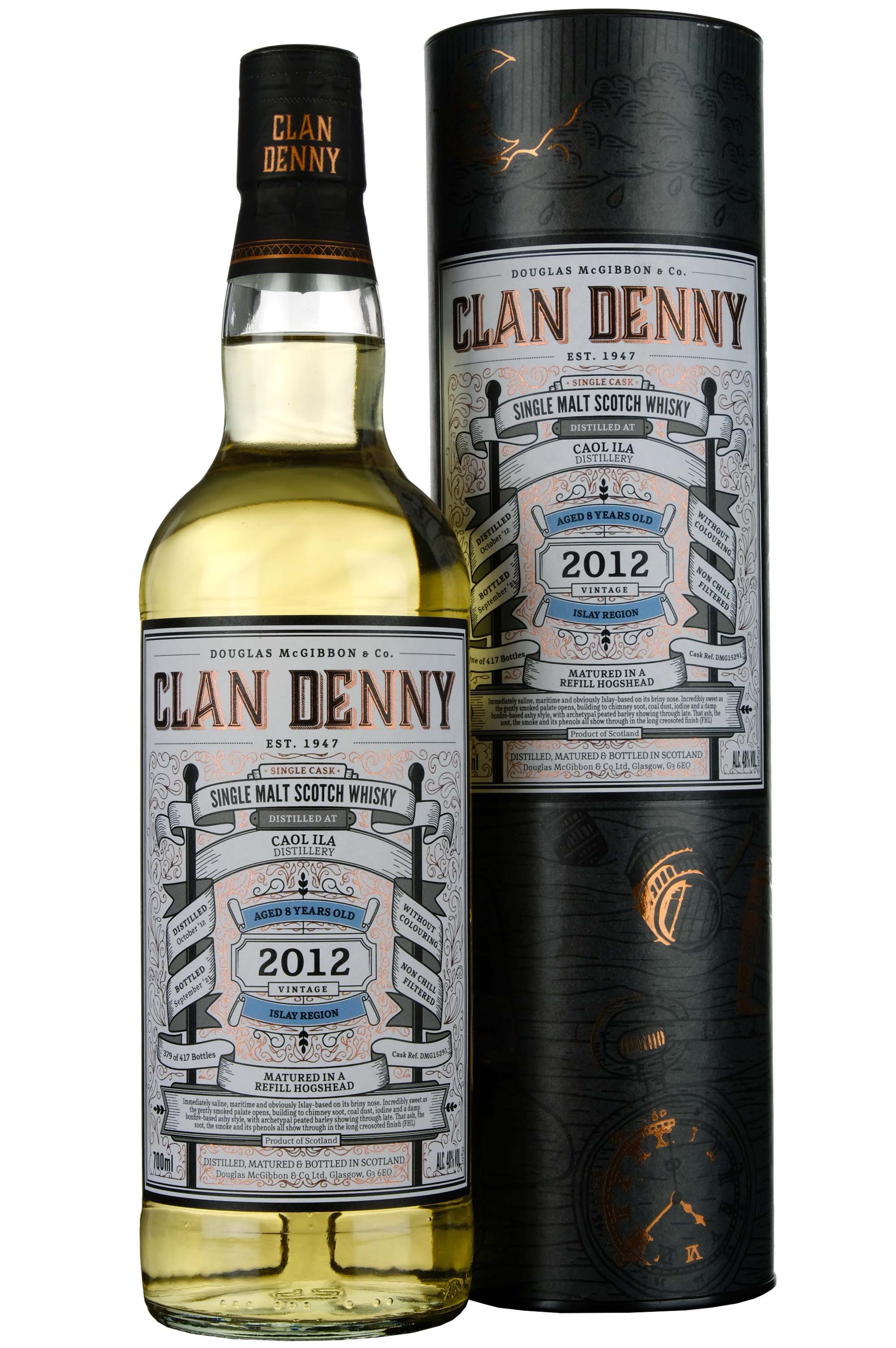 Caol Ila 2012-2021 | 8 Year Old Douglas Laing Clan Denny Single Cask DMG15291