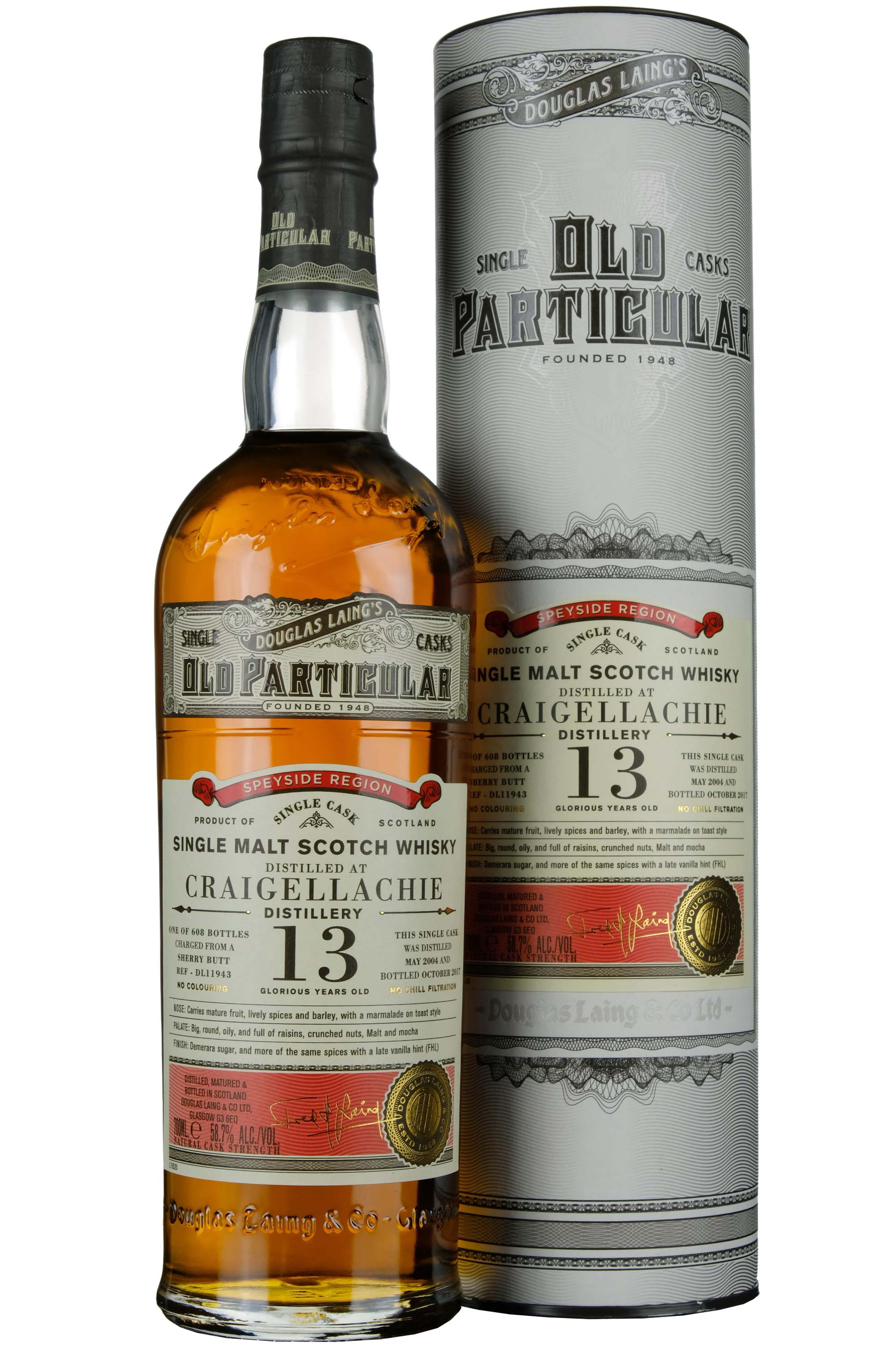 Craigellachie 2004-2017 | 13 Year Old Douglas Laing Old Particular Single Cask DL11943