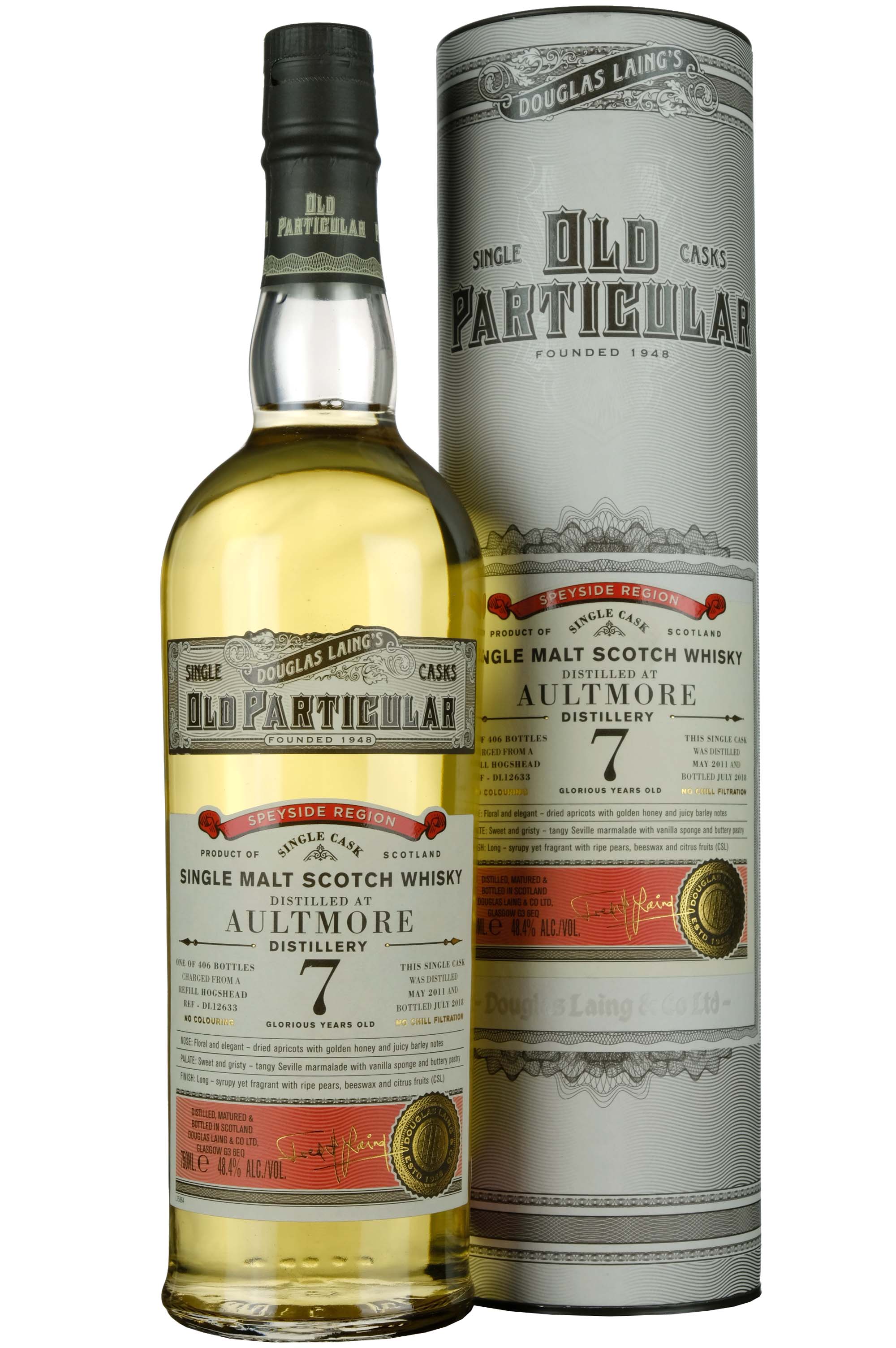 Aultmore 2011-2018 | 7 Year Old Douglas Laing Old Particular Single Cask DL12633