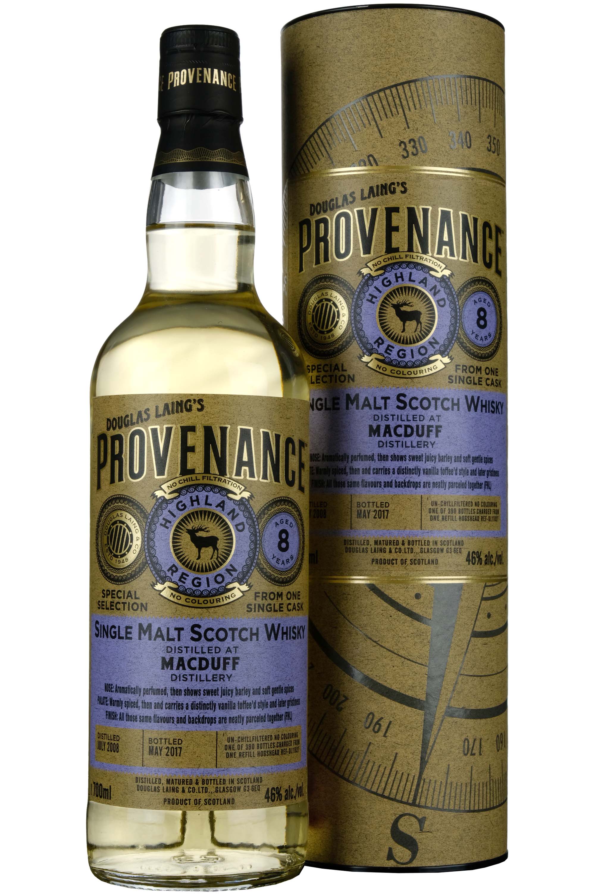 Macduff 2008-2017 | 8 Year Old Douglas Laing Provenance Single Cask DL11827