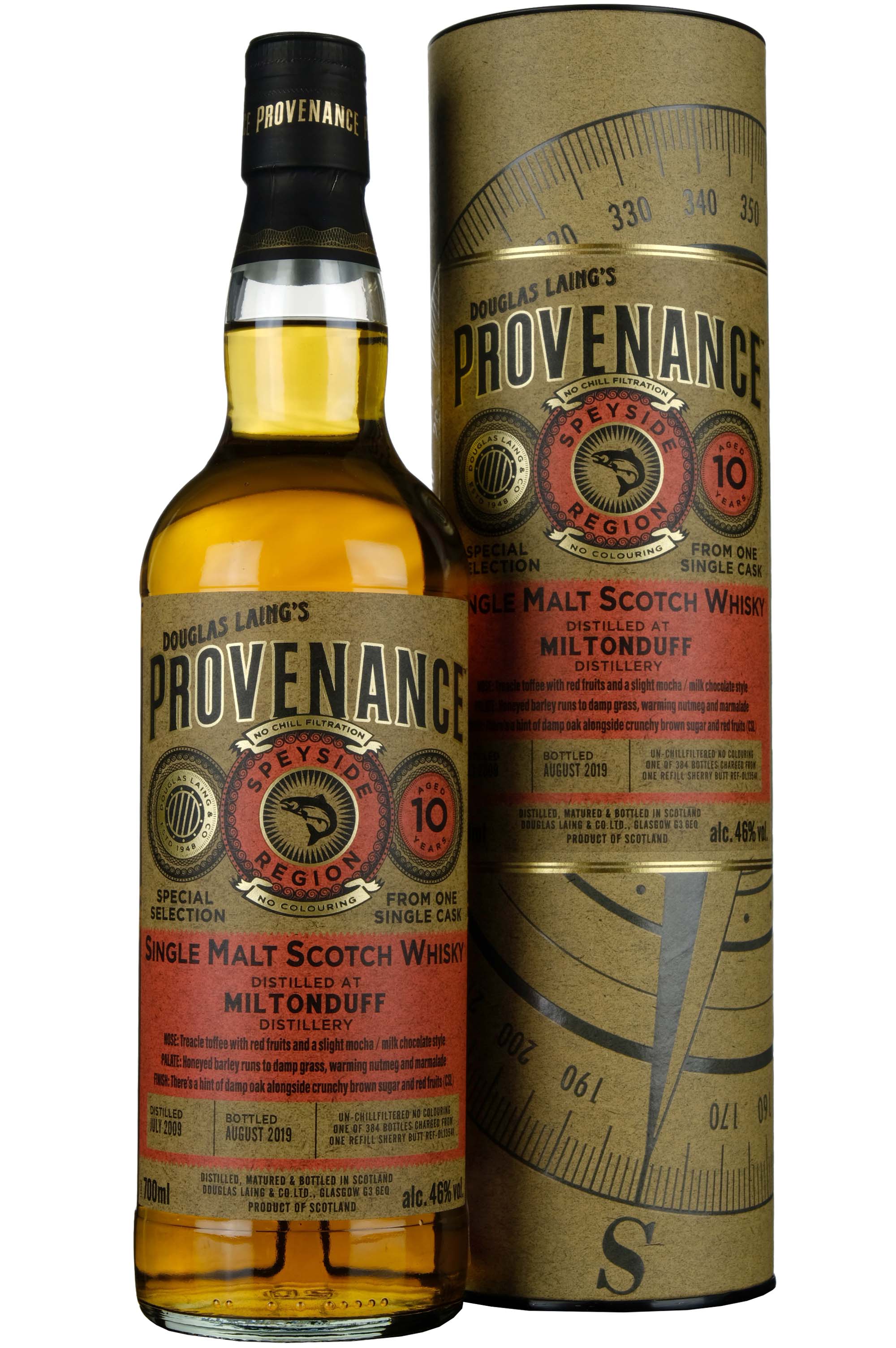 Miltonduff 2009-2019 | 10 Year Old Douglas Laing Provenance Single Cask DL13541